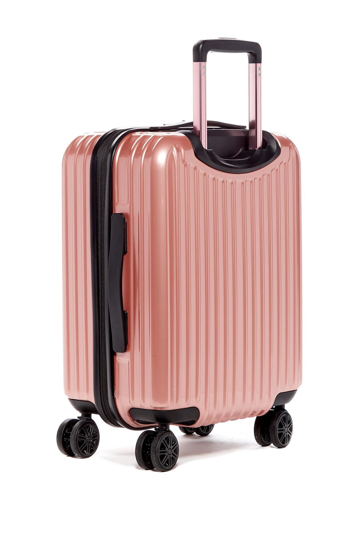 anne klein luggage pink