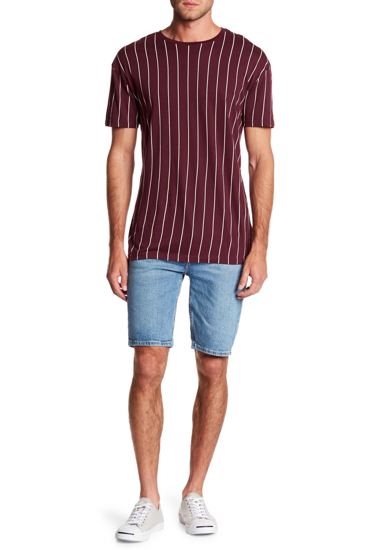 Lyst Levis 511 Slim Hemmed Shorts In Blue For Men