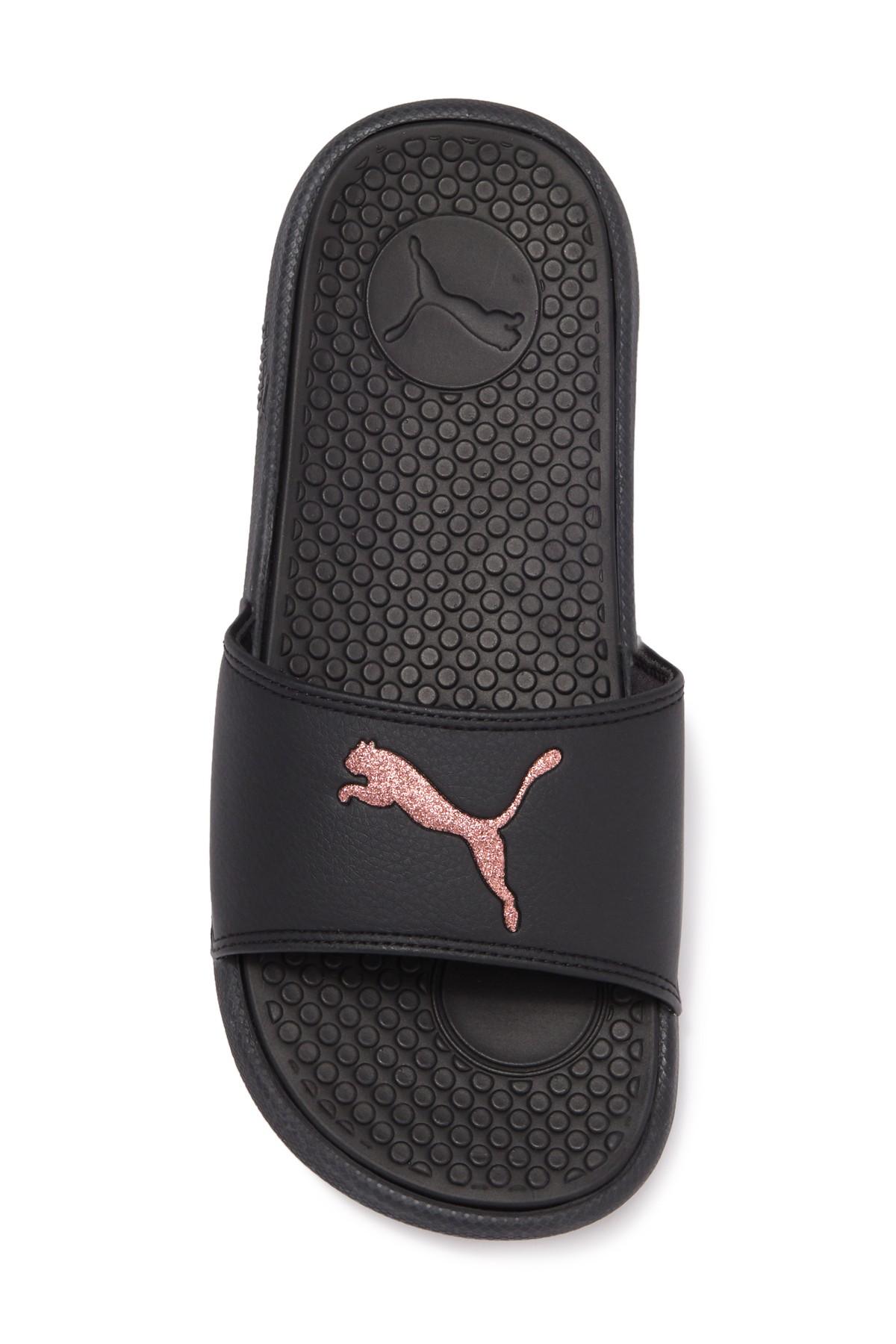 puma glitter slides