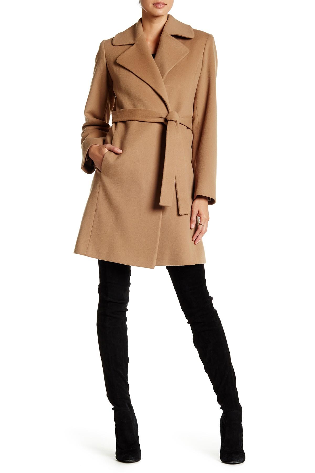 fleurette wrap coat