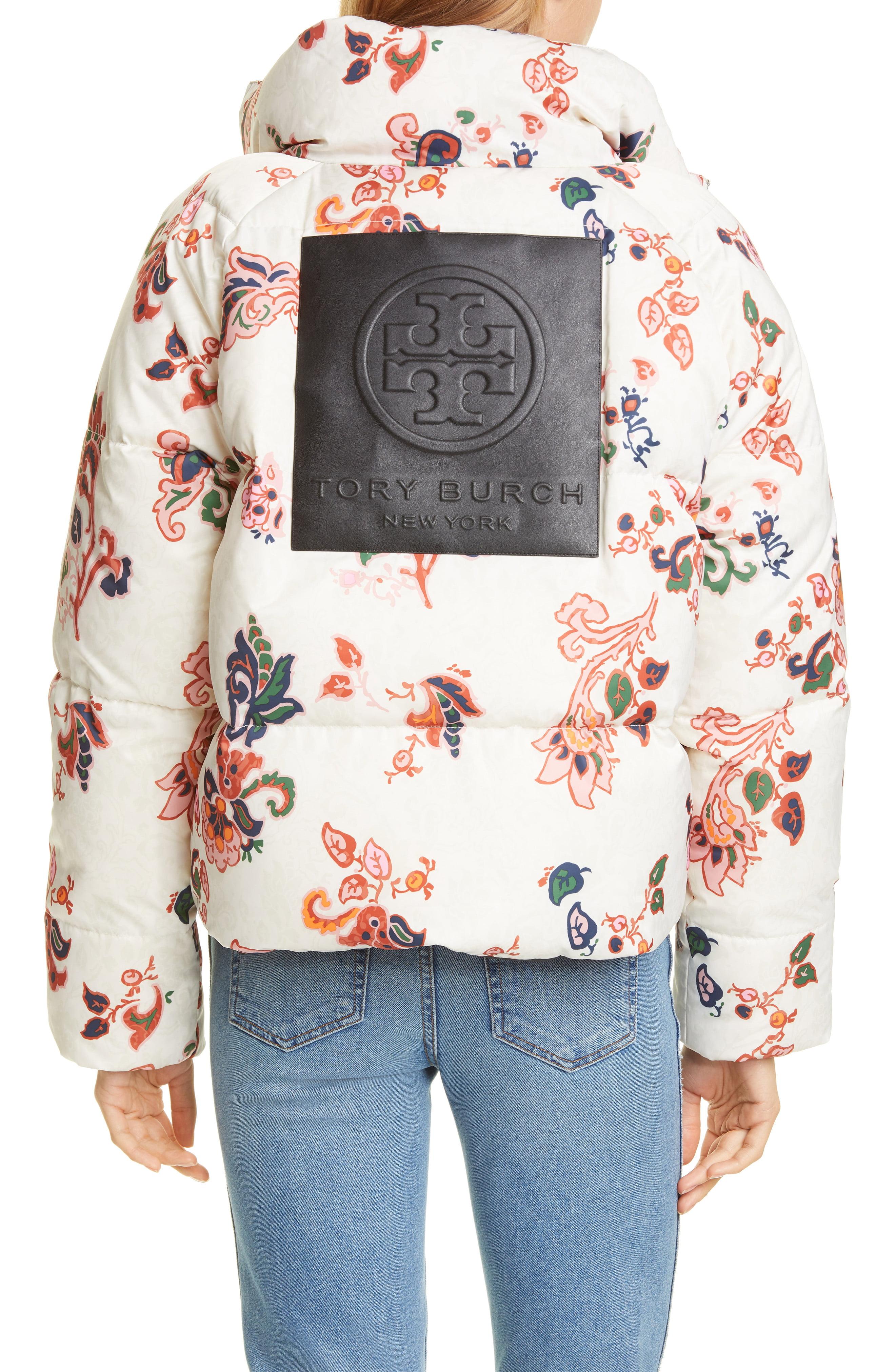 Tory Burch Leather Reversible Down Jacket | Lyst