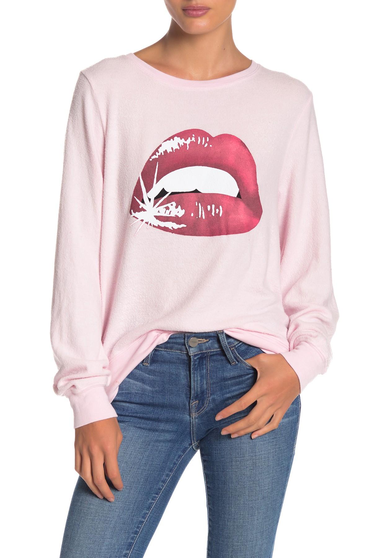 wildfox lips sweater