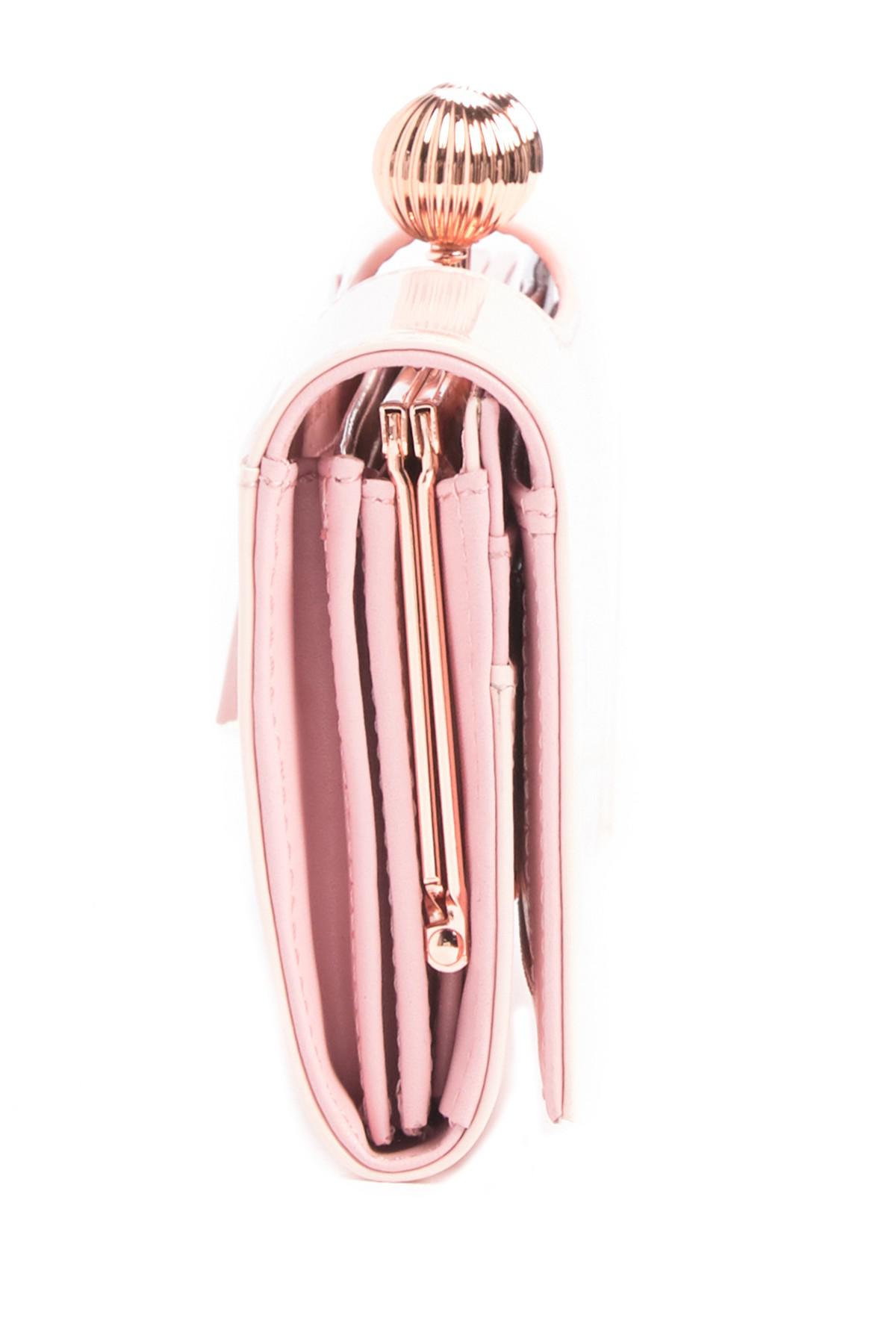 Ted Baker Bobble Patent Leather Wallet in Light Pink (Pink) Lyst