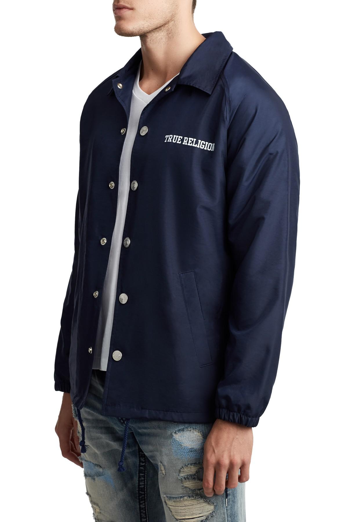 navy blue true religion jacket
