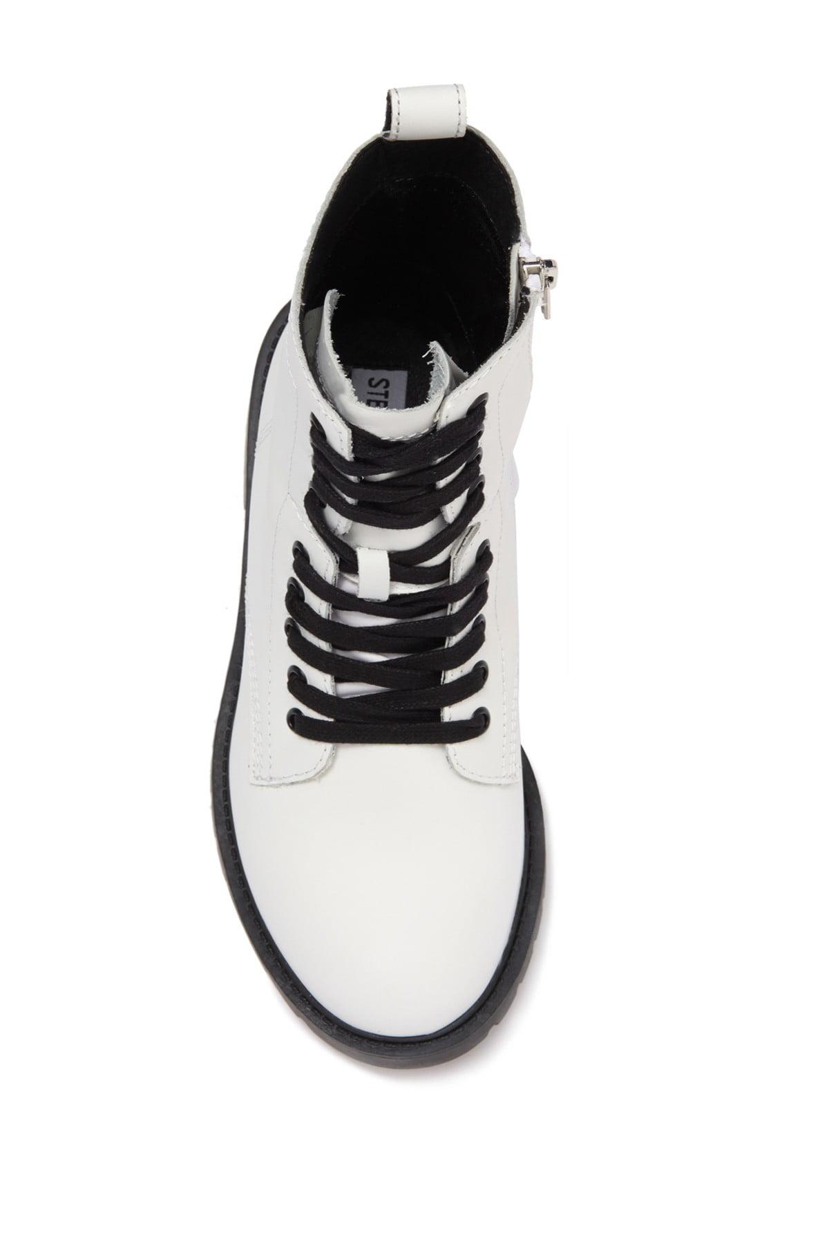 steve madden checker combat boot