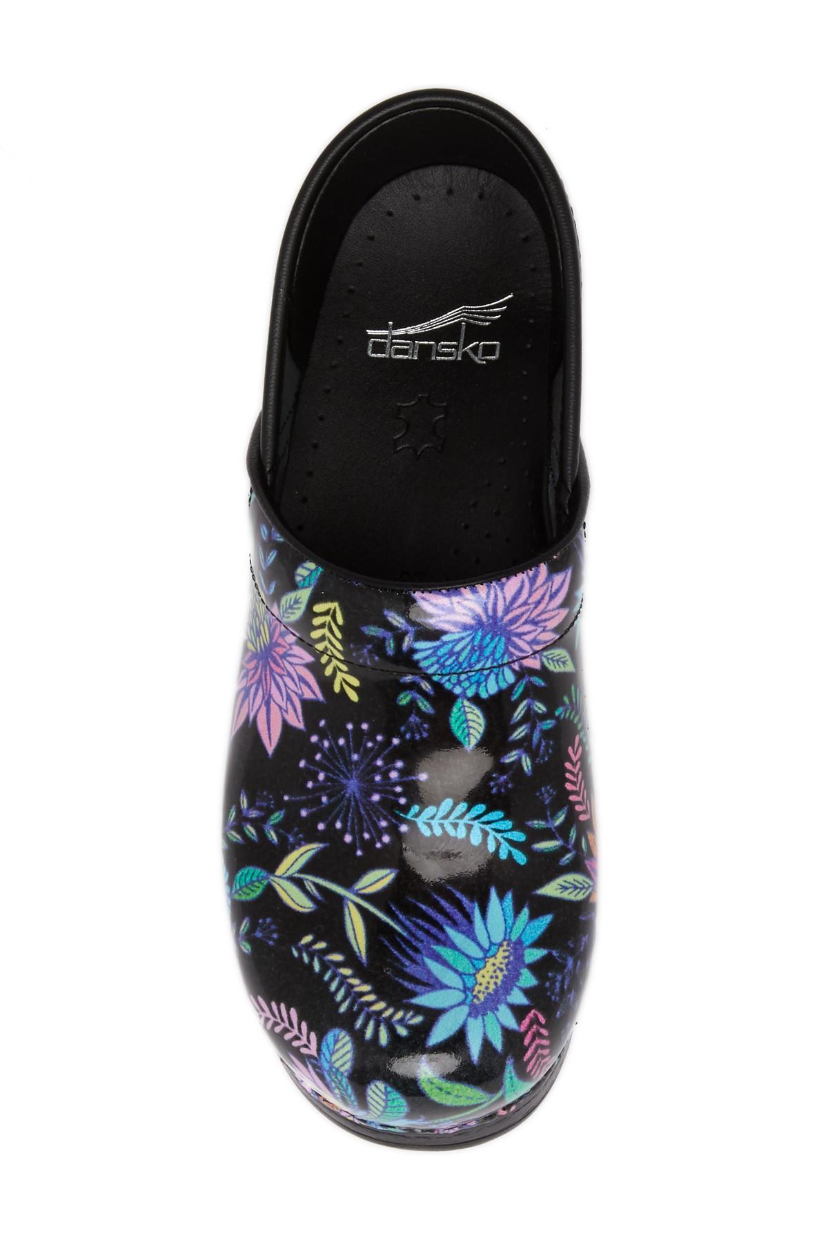 dansko wildflower clogs