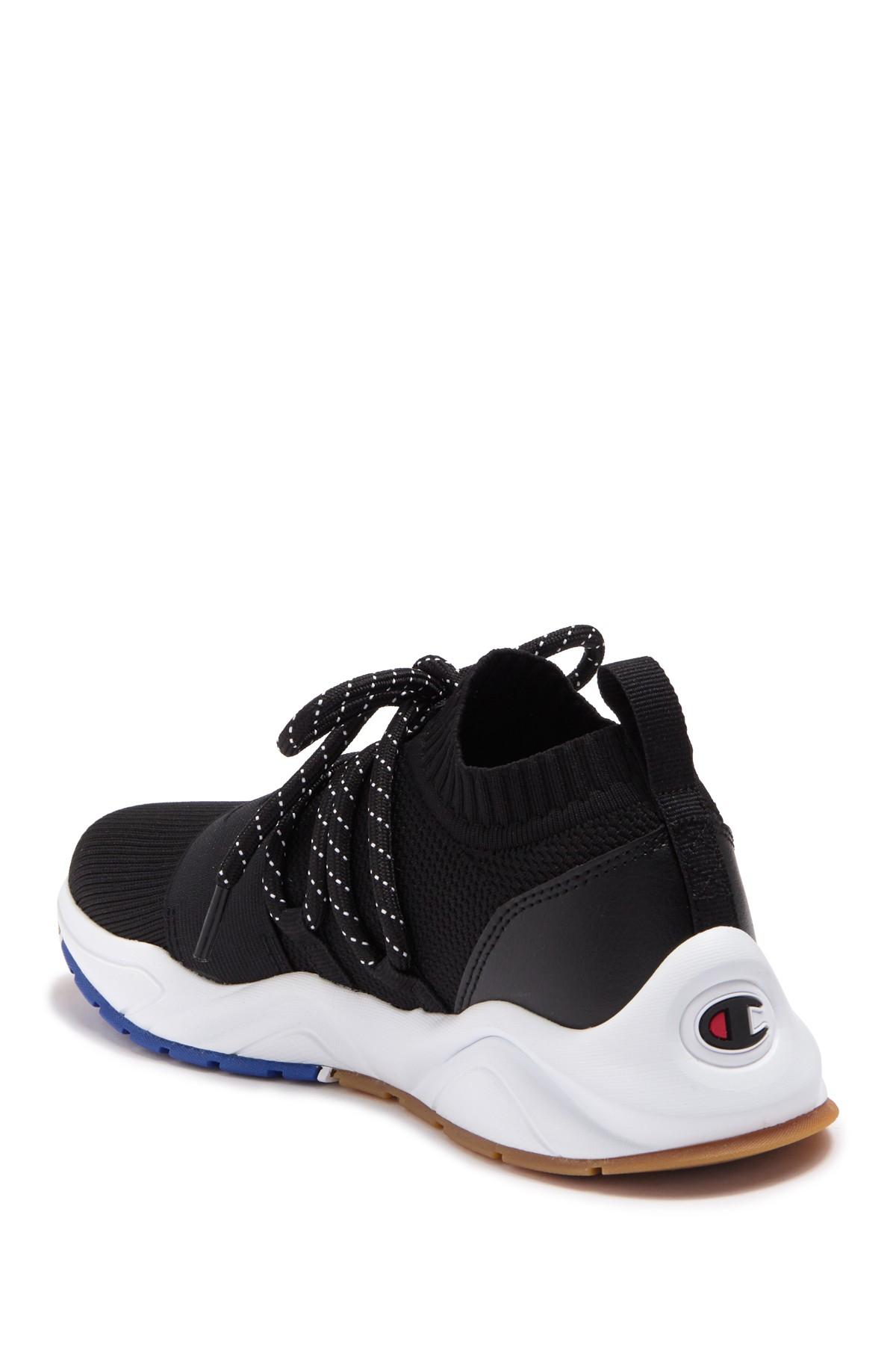champion rally hype low top sock sneaker