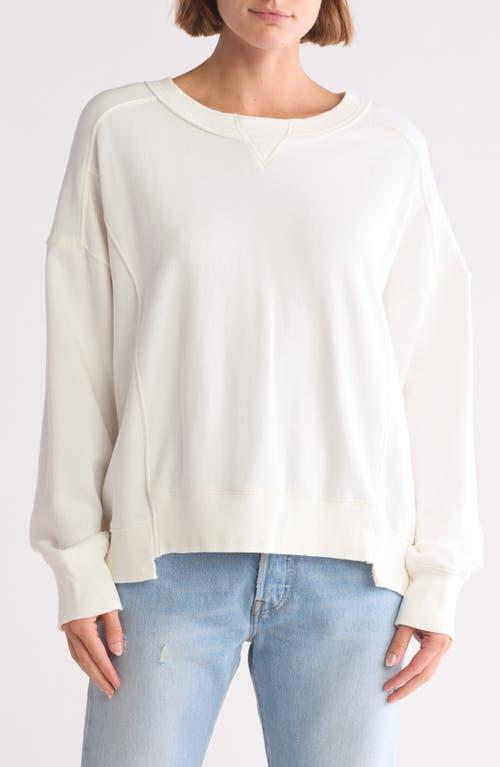 Free people white sweatshirt hotsell