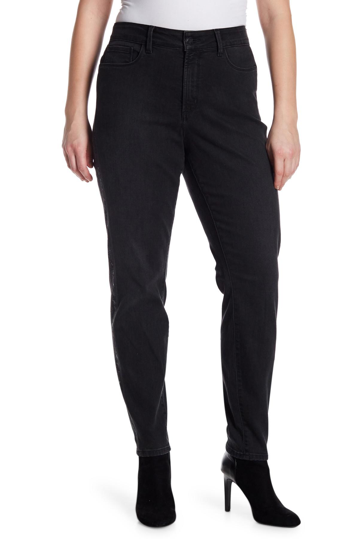 glitter side stripe trousers