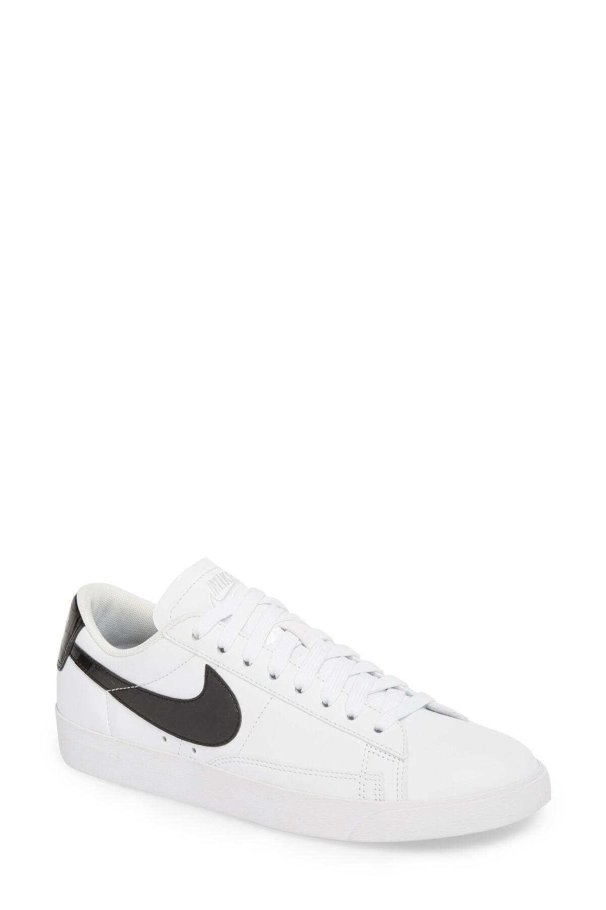 nike blazer low essential sneaker white and black
