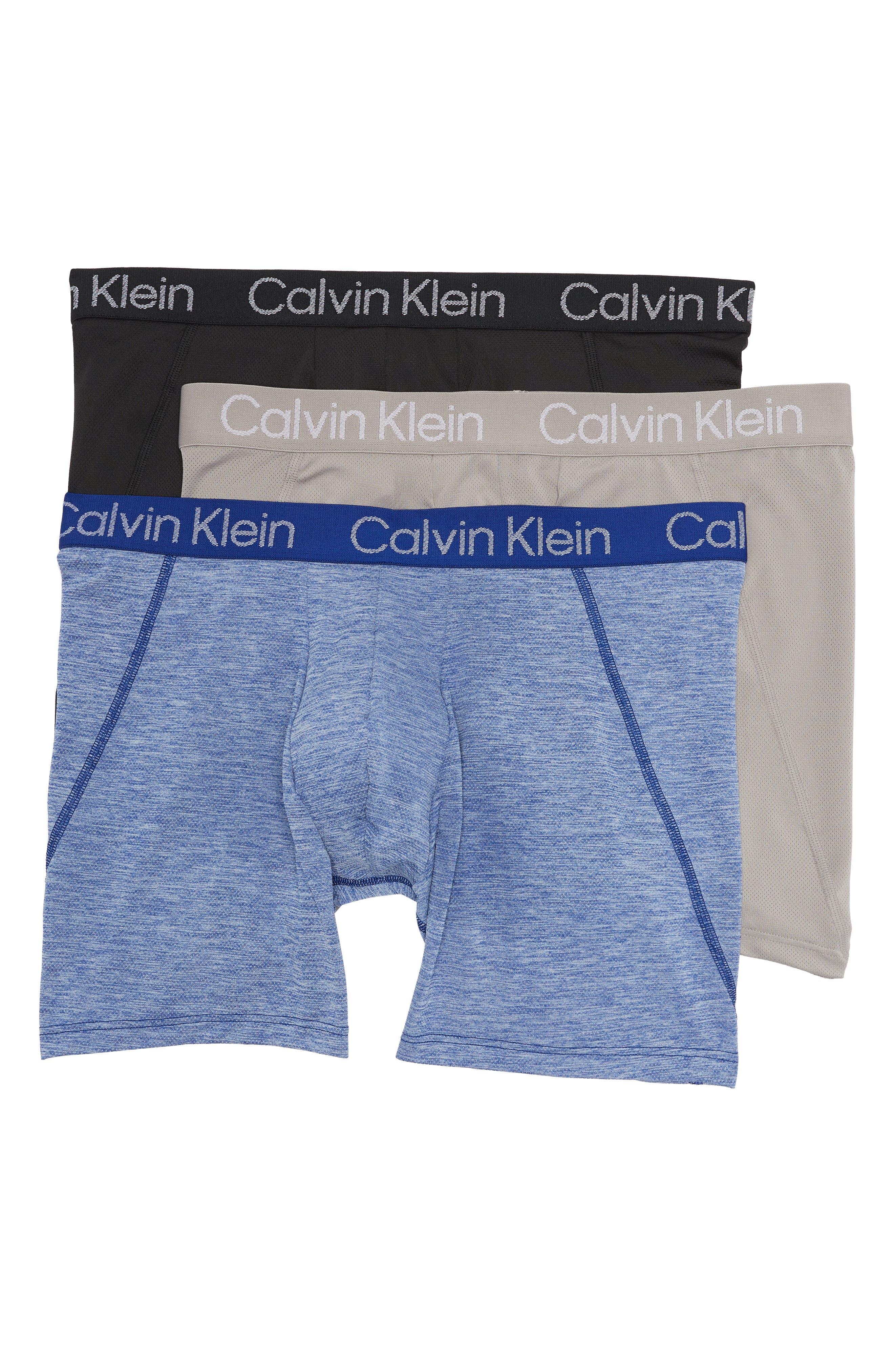 Calvin Klein Assorted 3-pack Boxer Briefs In 9qb Clay Grey/m At Nordstrom  Rack in Blue for Men | Lyst