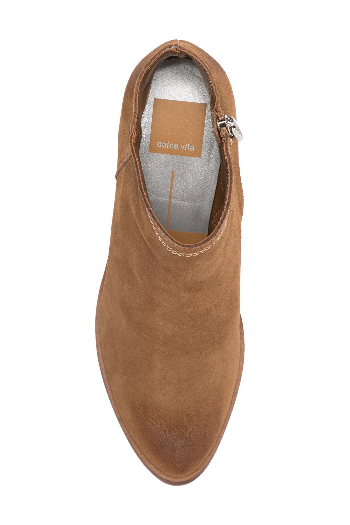 dolce vita scot suede bootie