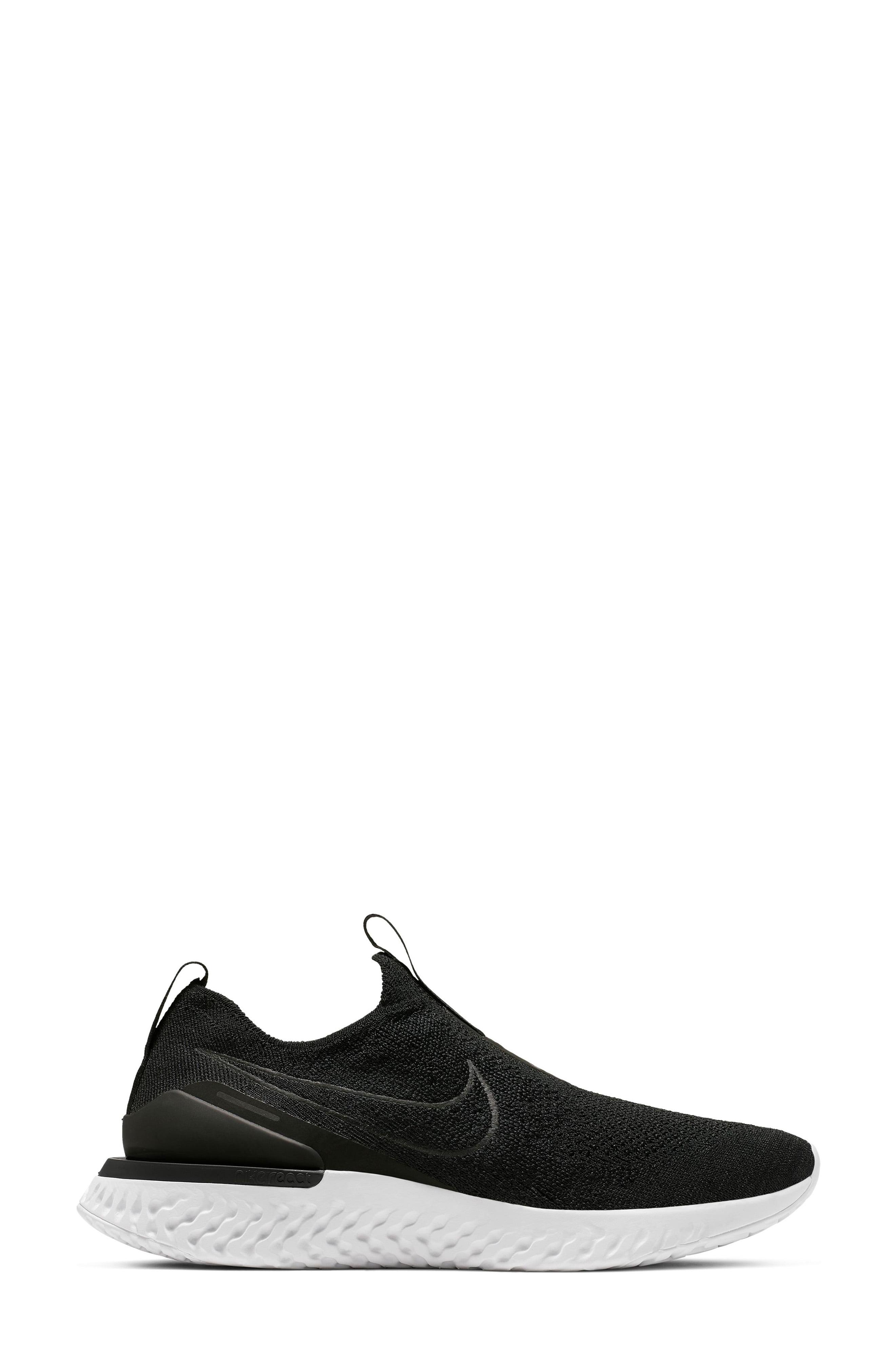 Nike Rubber Epic React Flyknit 2 Running Shoe in Black/ Black/ White (Black)  | Lyst