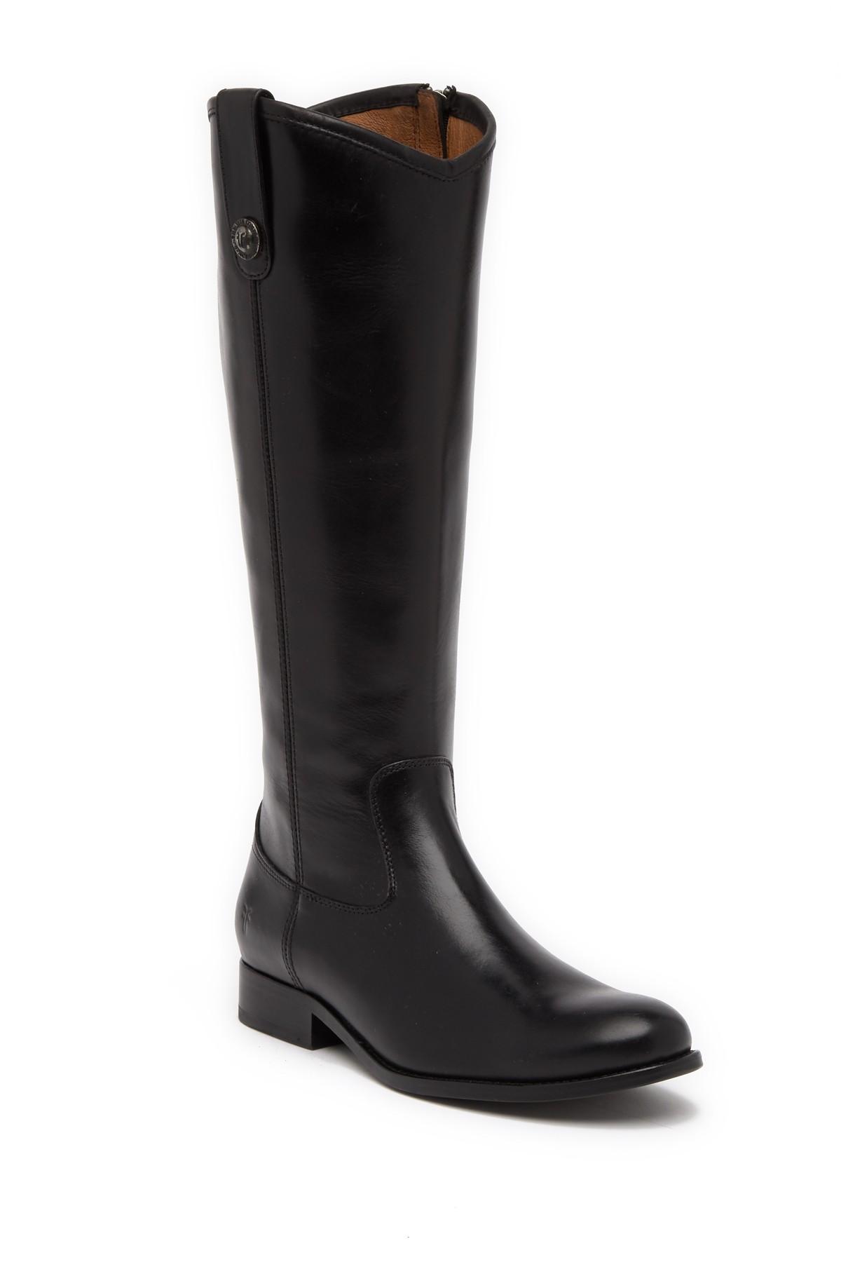 frye melissa inside zip leather boot