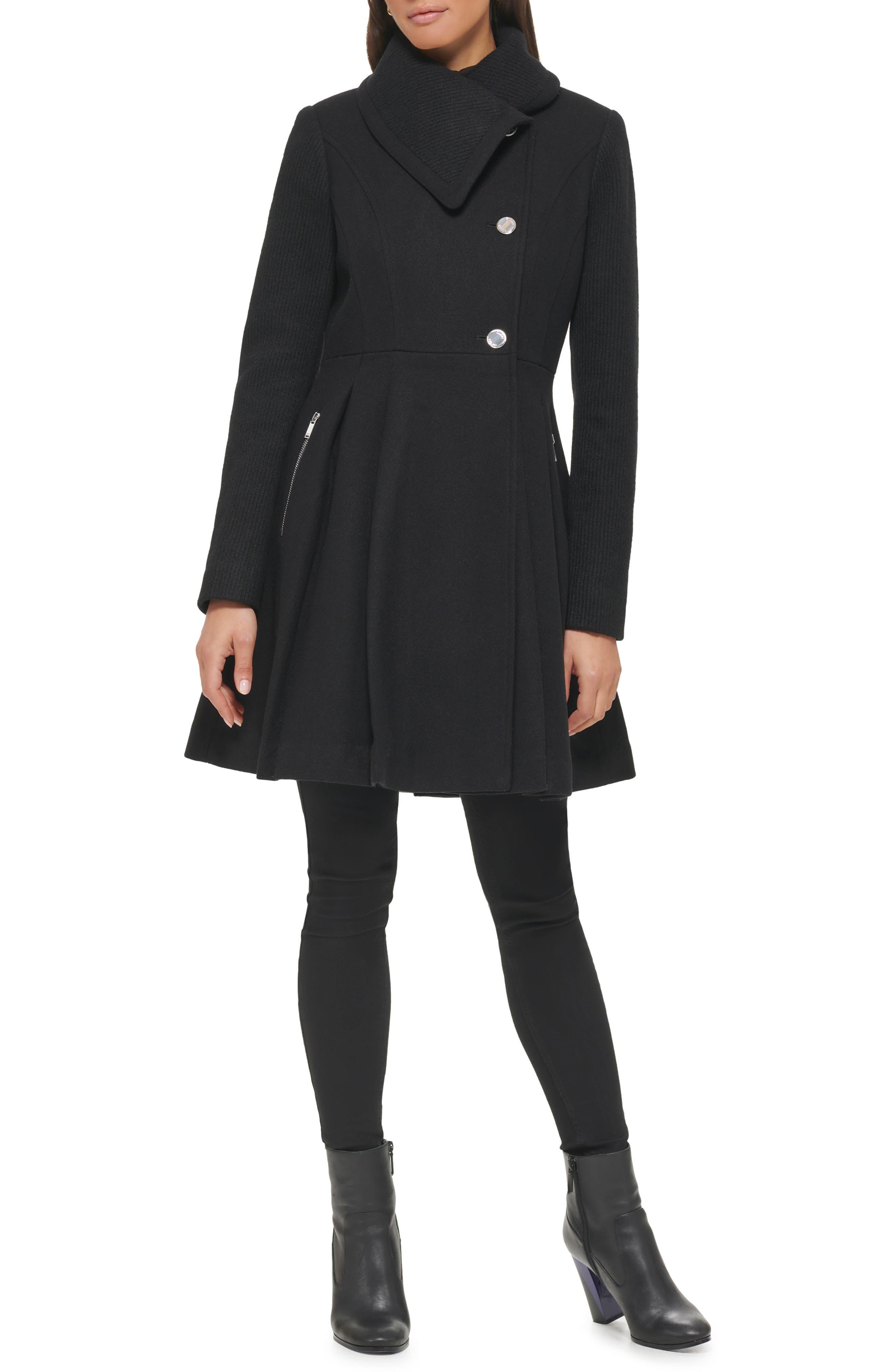Guess skirted shop peacoat