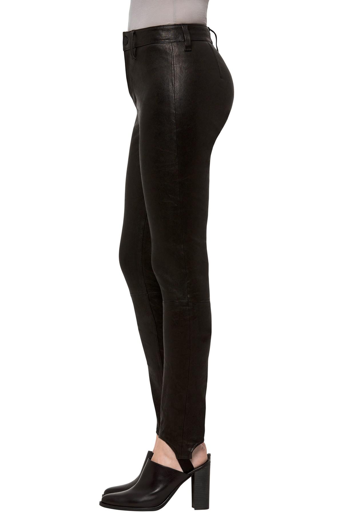 J Brand Maria Leather Stirrup Leggings 