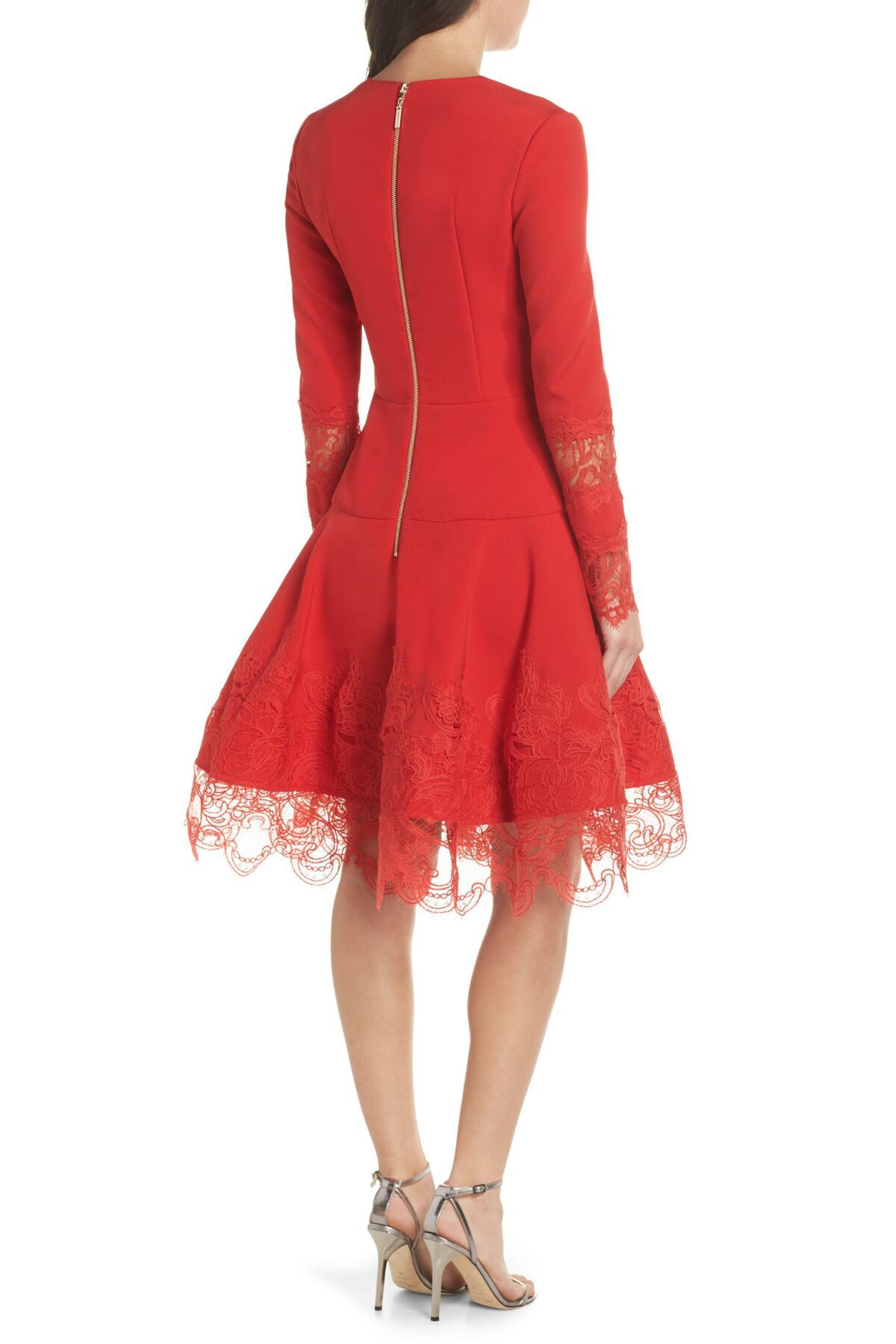 bronx and banco antonia red dress