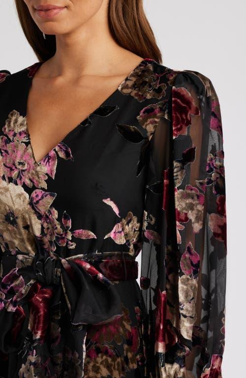 white christmas dresses Women's Burnout Velvet Maxi Dress main image 1
