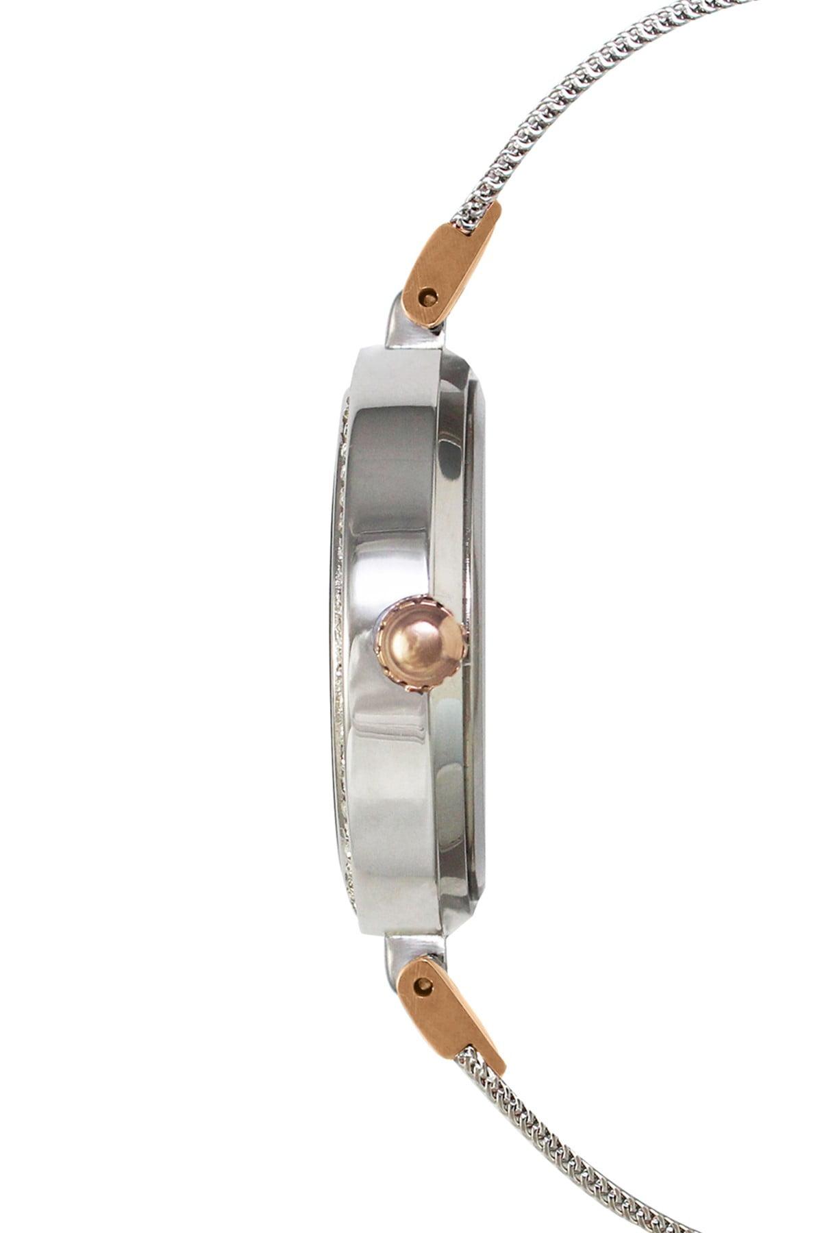 Jessica Simpson Women's Quartz Mesh Bracelet Watch, 36mm in Two 