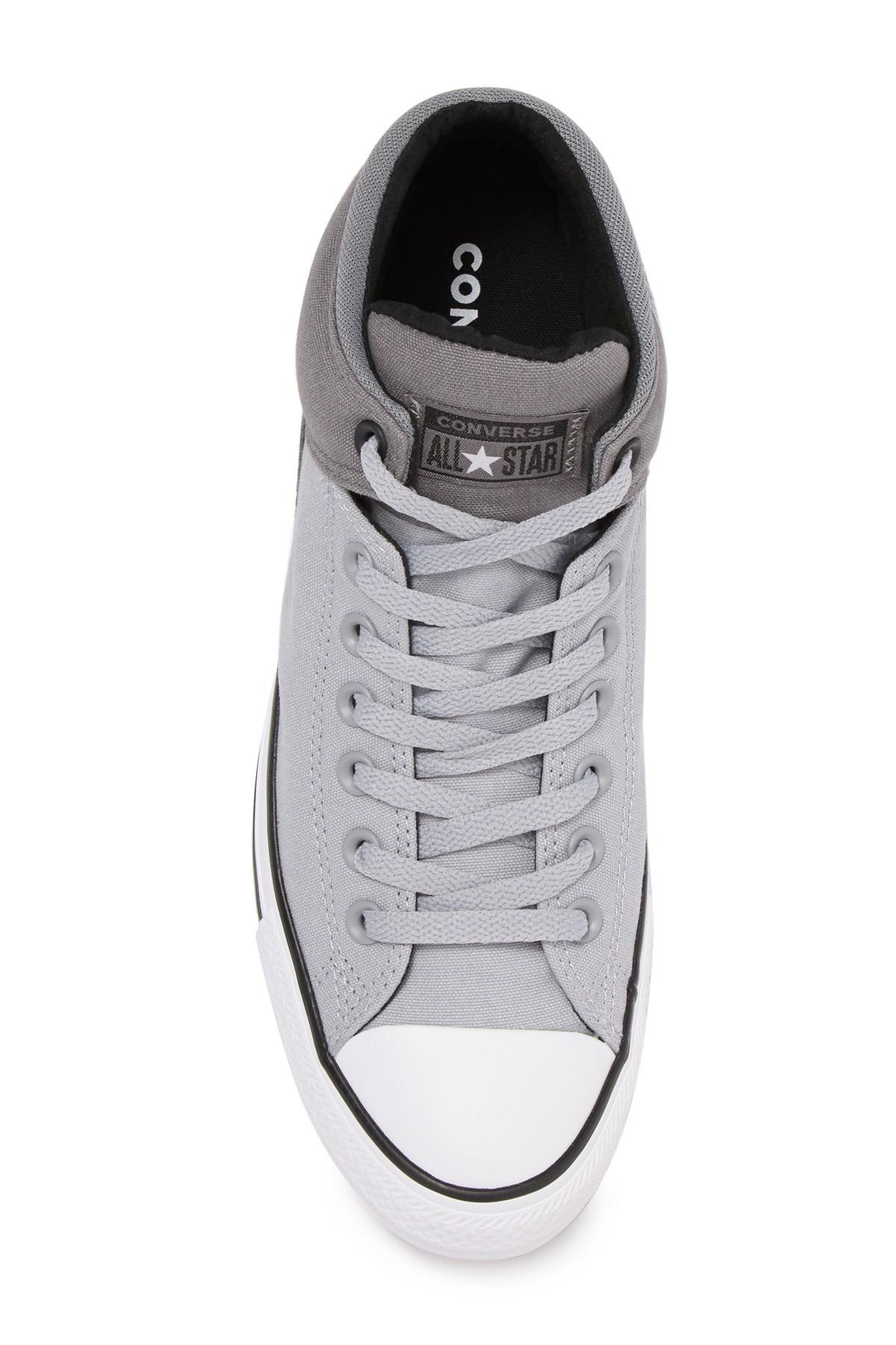 Converse Canvas Chuck Taylor All Star High Street High Sneaker in Gray for Men - Lyst