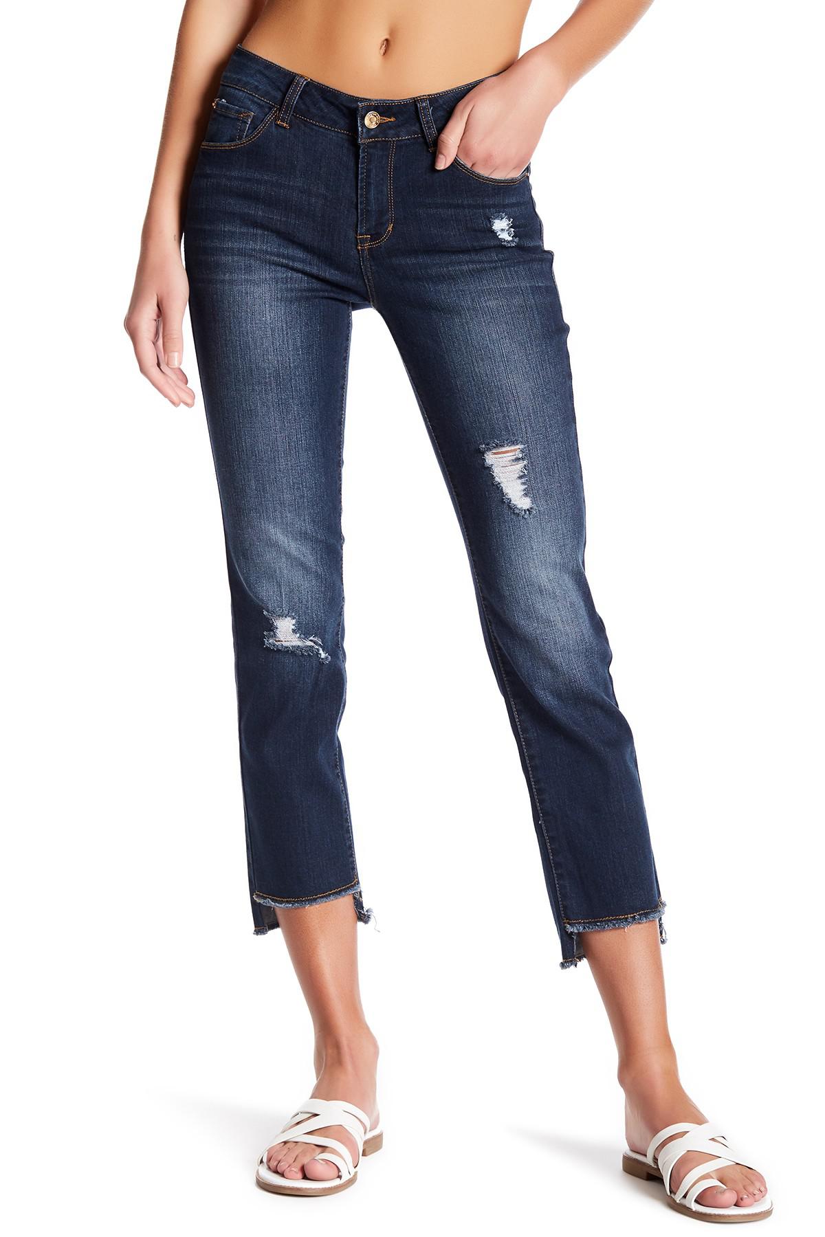kensie skinny ankle crop jeans