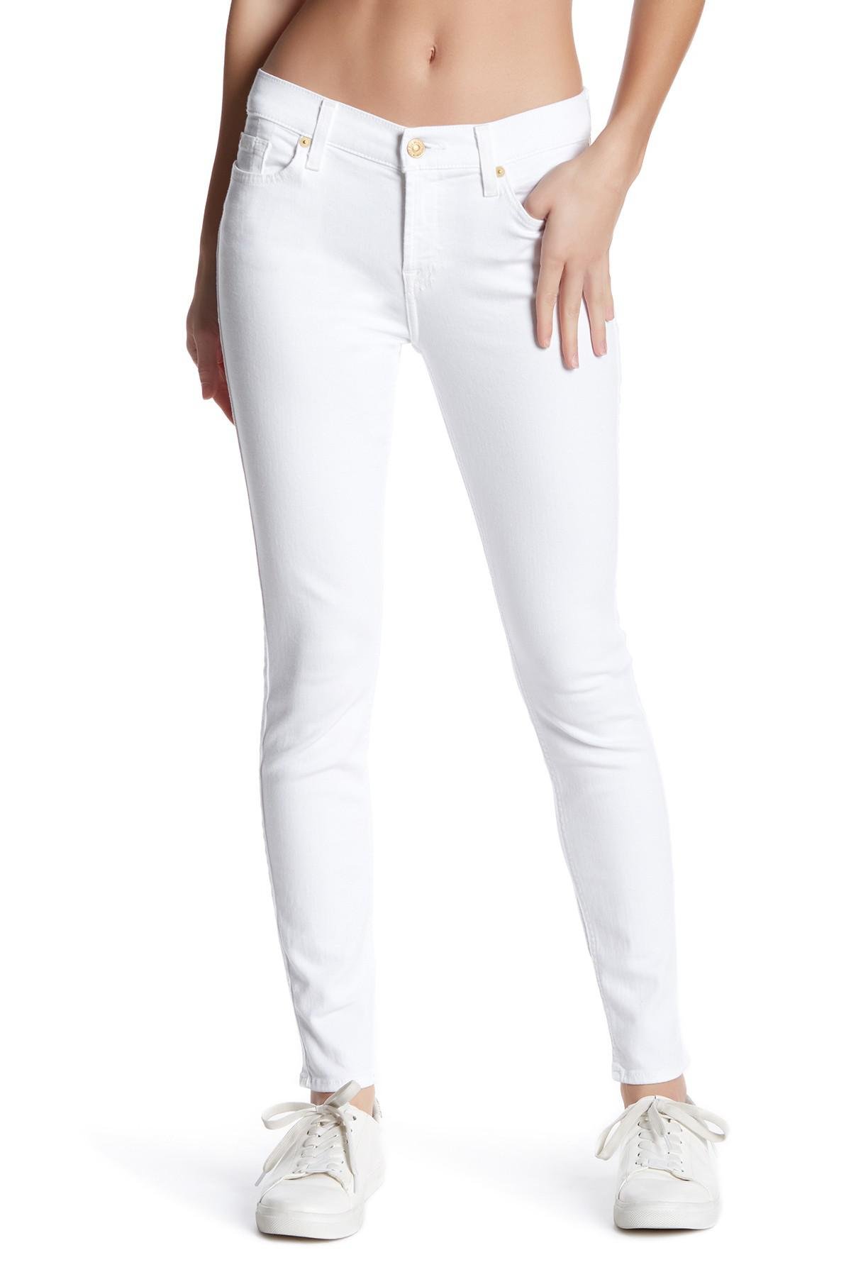 White 7 for all mankind skinny jeans blog.knak.jp