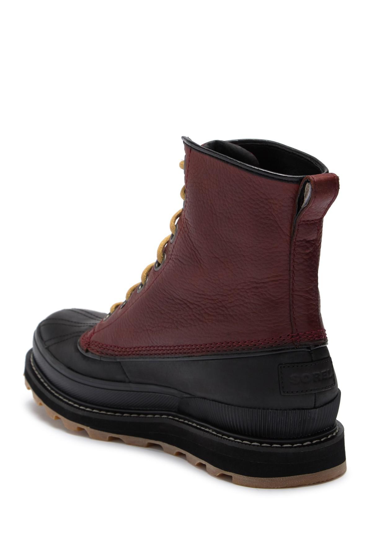 sorel madson 1964 waterproof leather boot