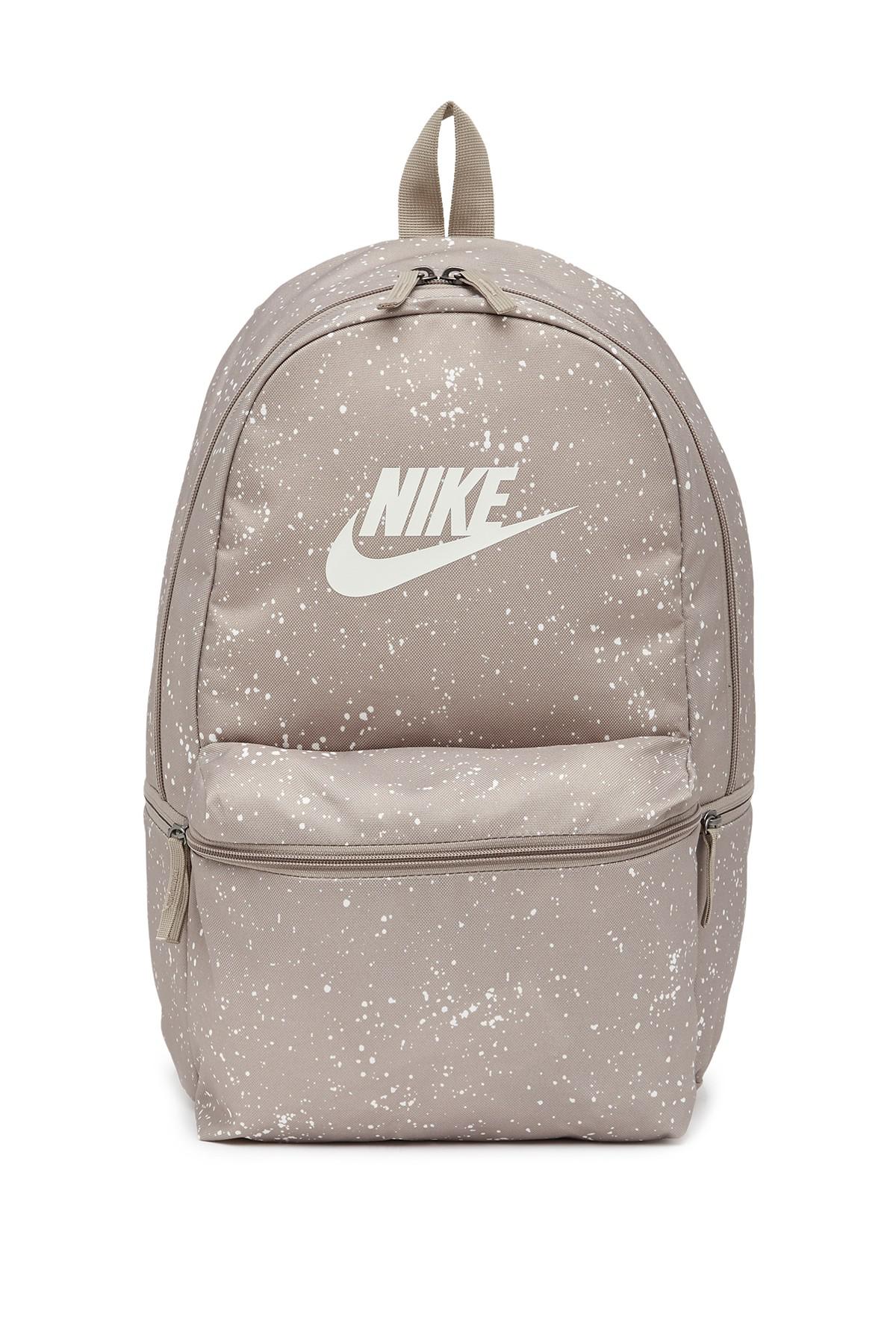 beige nike backpack