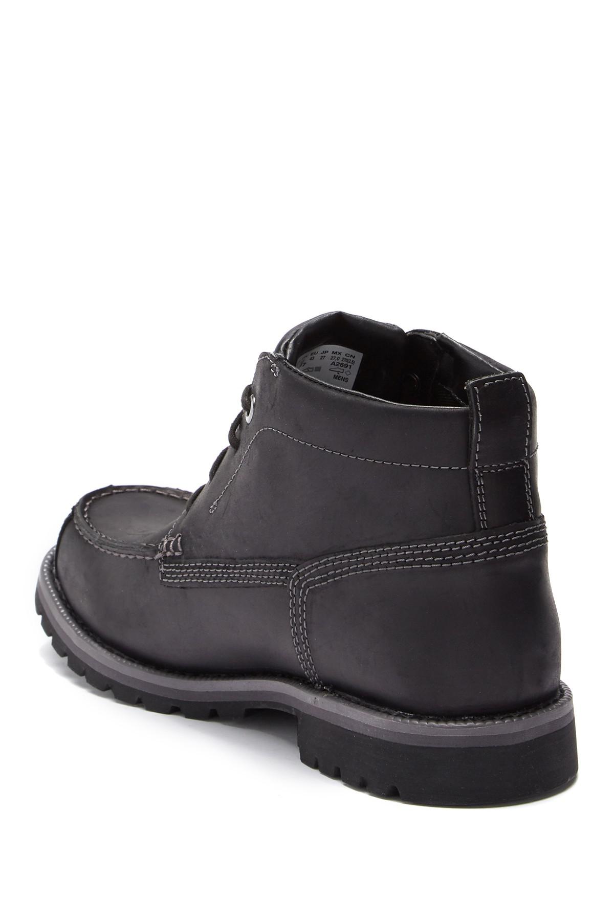 grantly leather moc toe chukka boot