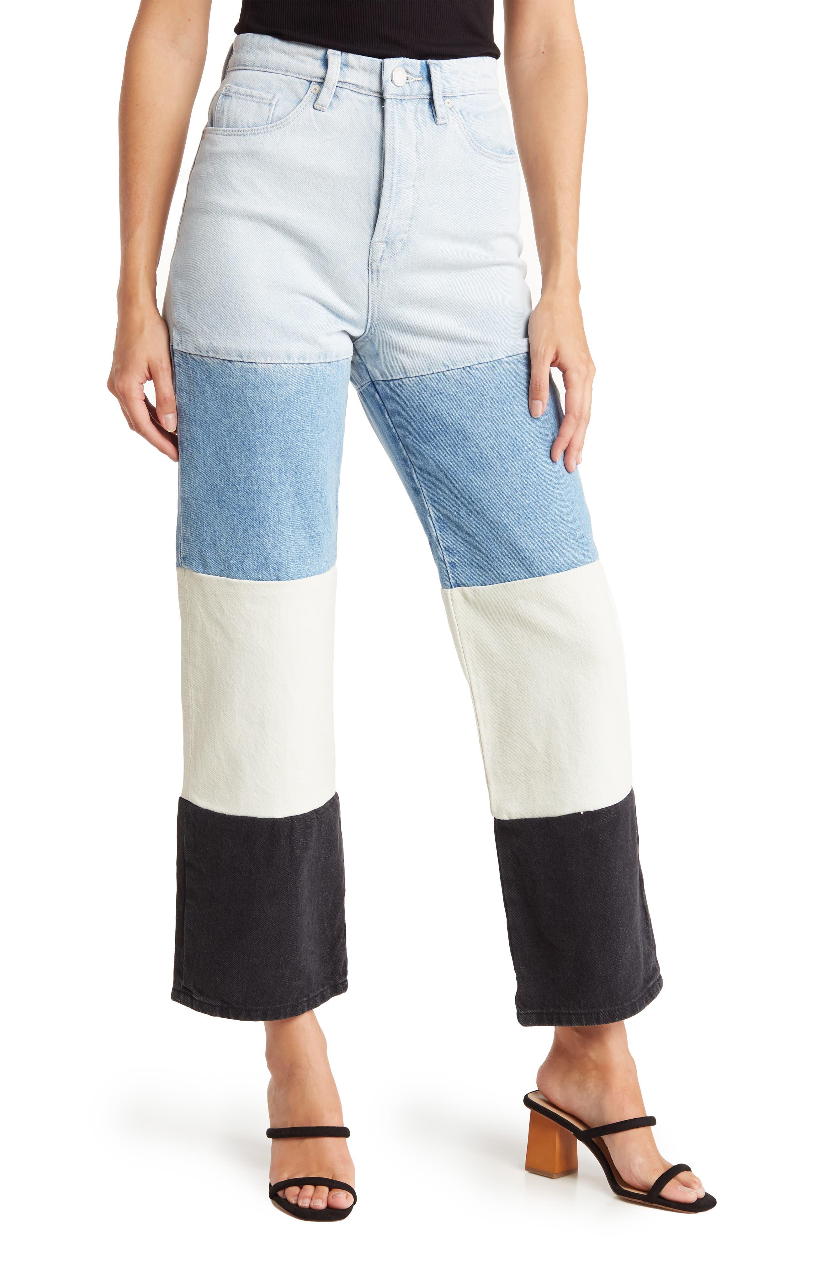Blank NYC Baxter Ribcage Colorblock Jeans In Block Him At Nordstrom Rack in  Blue | Lyst
