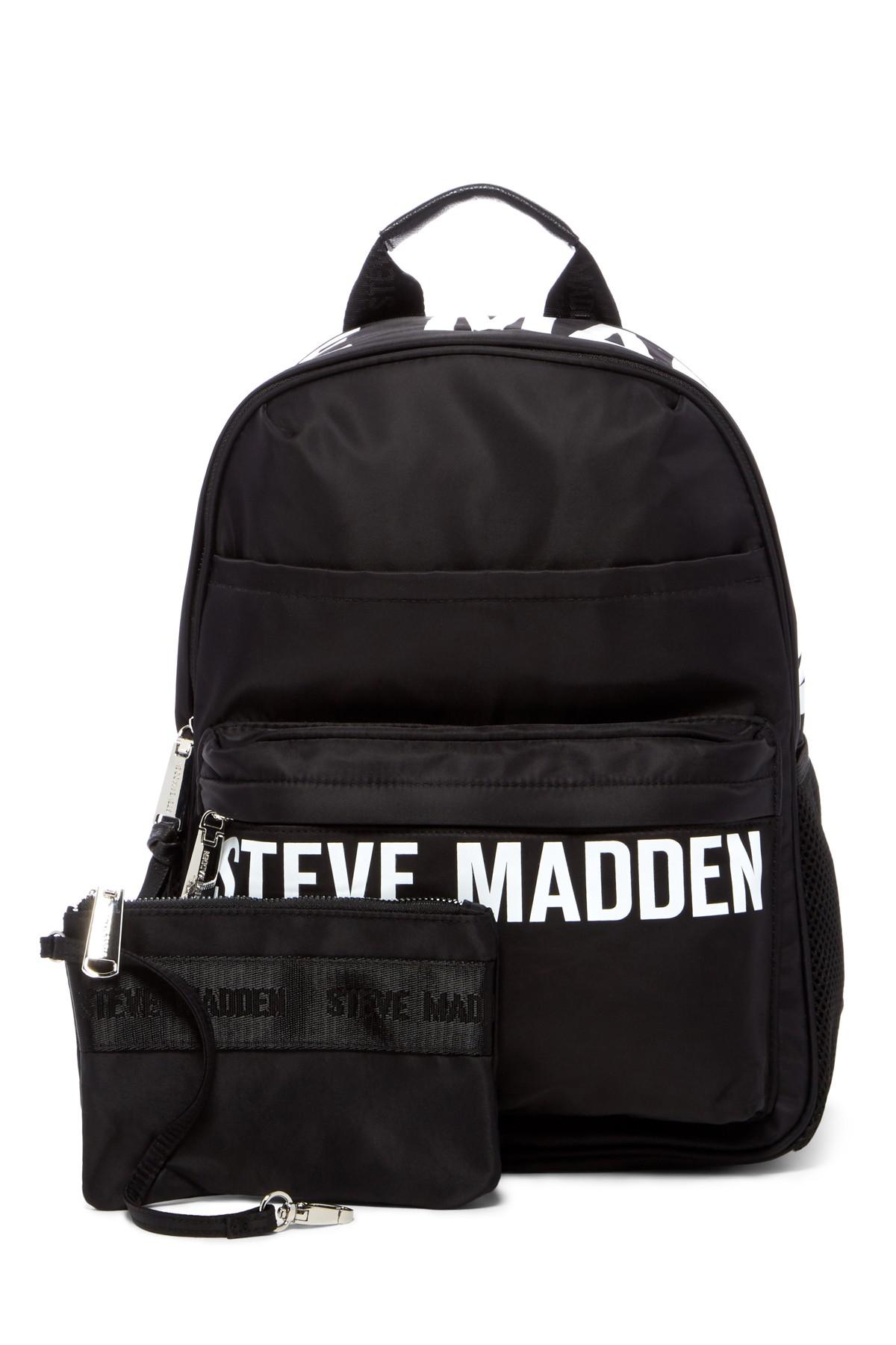 Steve Madden Placement Print Nylon Backpack in Black | Lyst