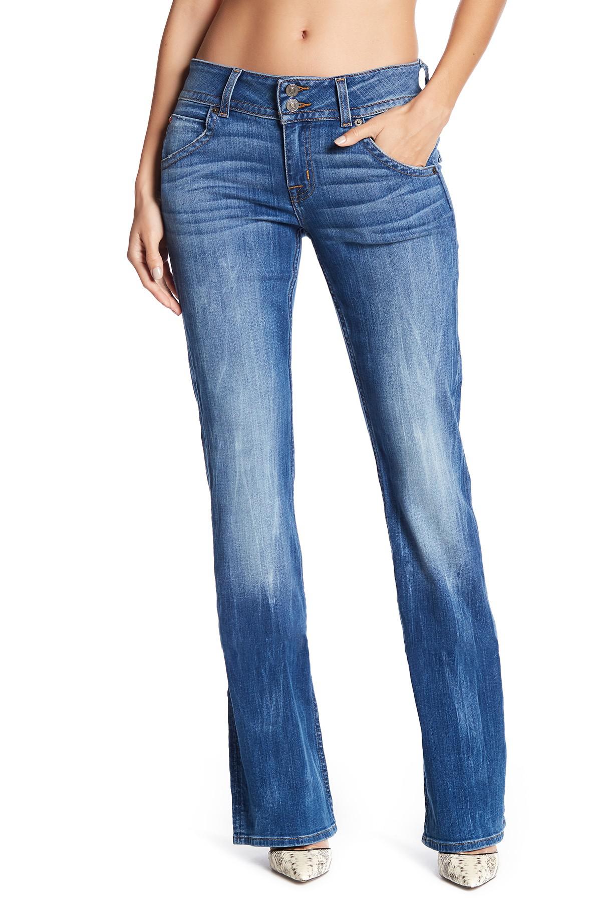 hudson signature mid rise bootcut jeans