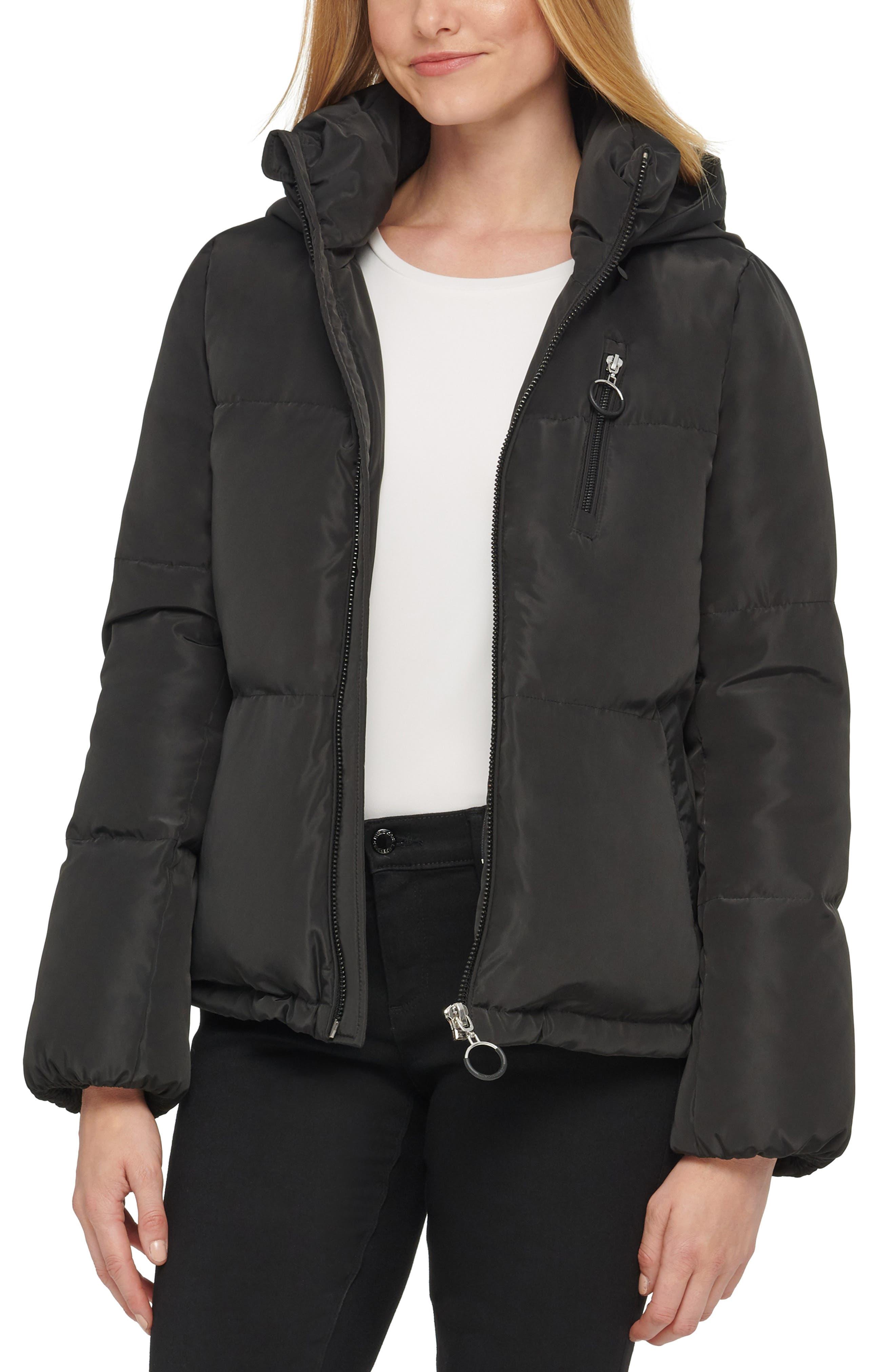 down feather puffer coat