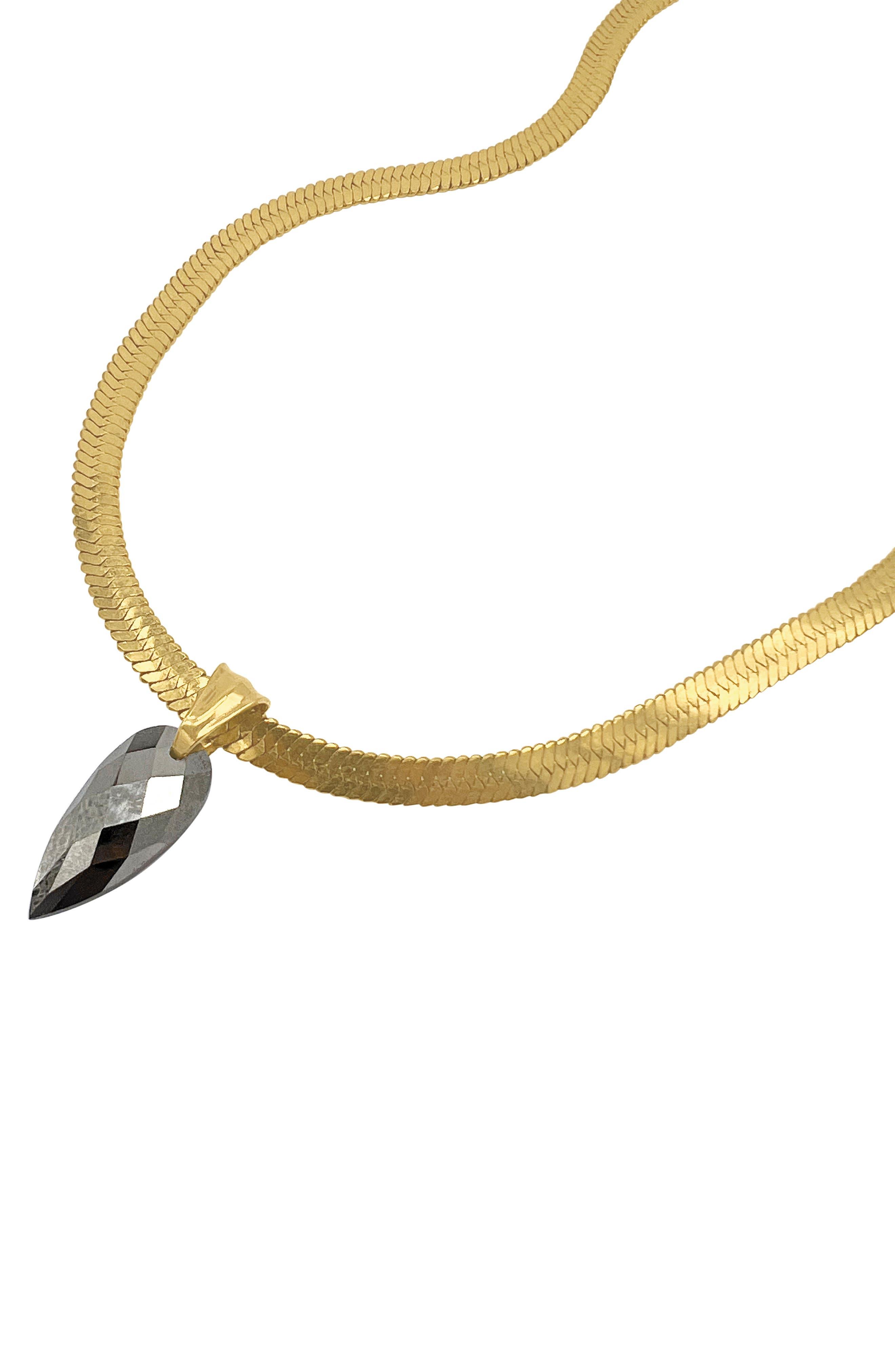 Adornia Fine Pyrite Pendant Necklace Lyst