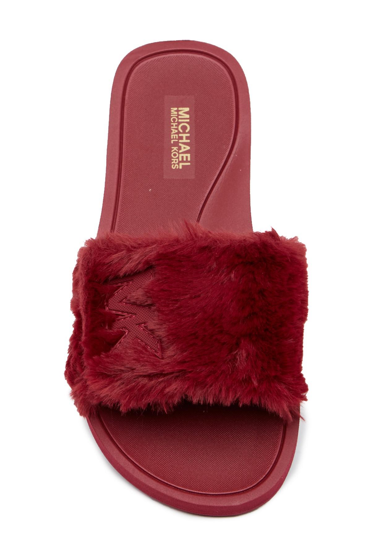 mk fur slides
