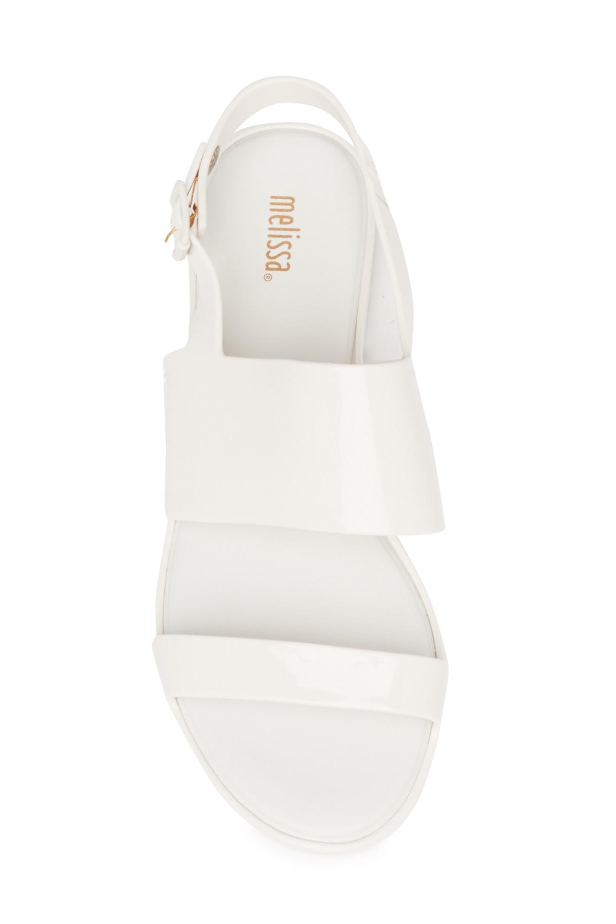 melissa white sandals