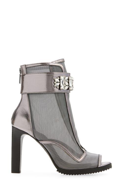 Karl Lagerfeld Blayze Peep Toe Bootie in Gray Lyst
