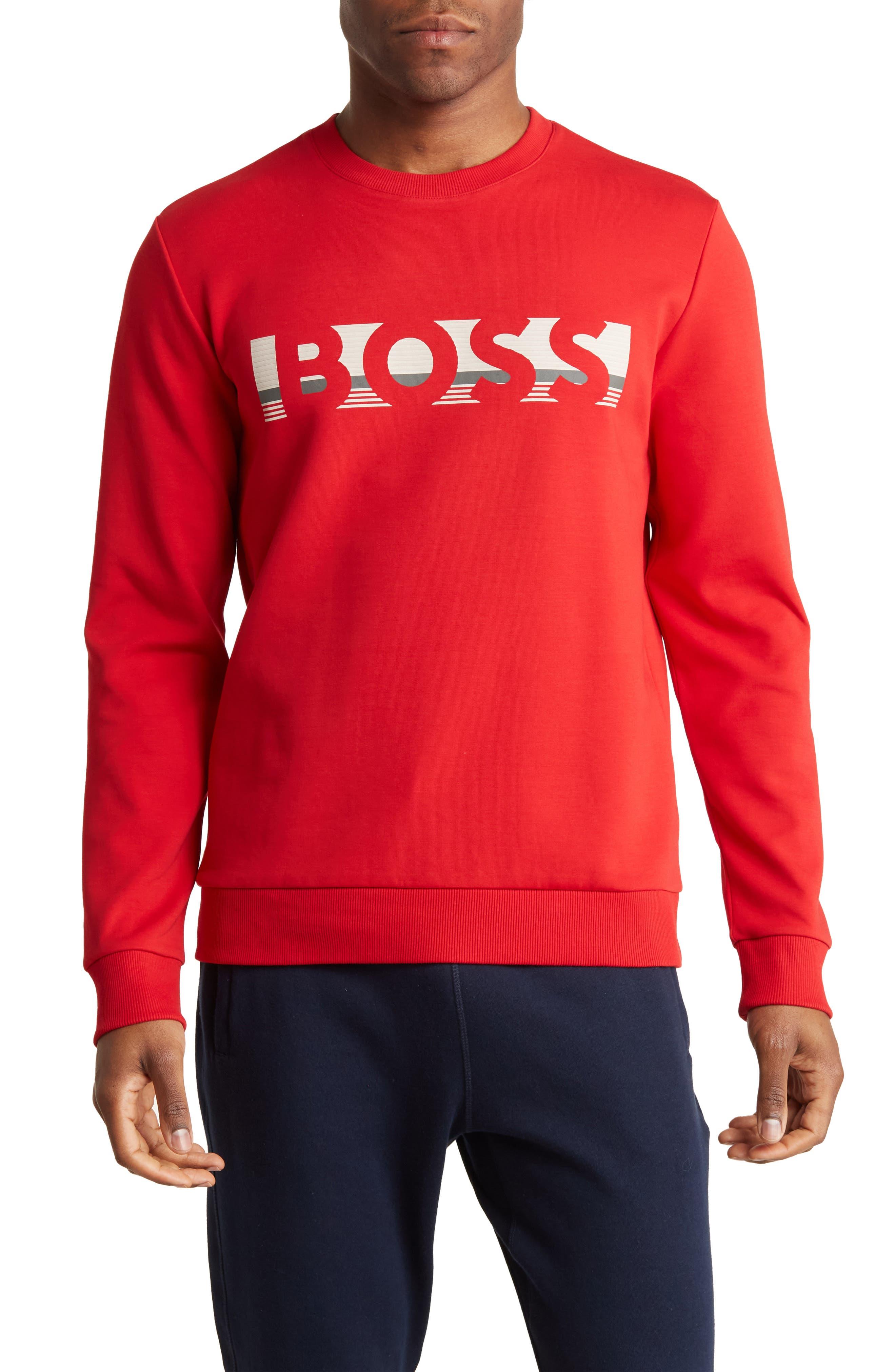 Afstoting Lounge lobby BOSS Salbo Sweatshirt in Red for Men | Lyst