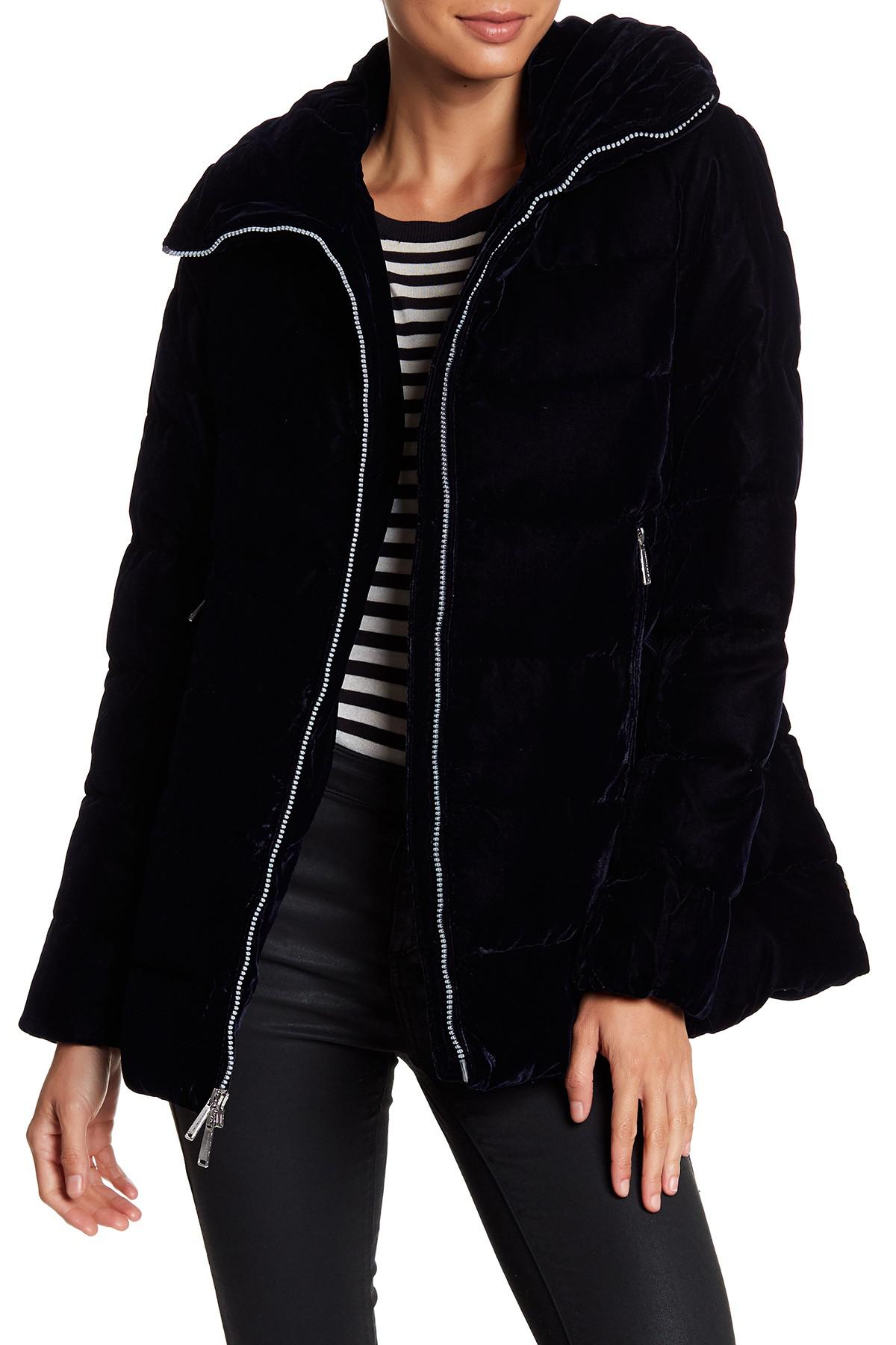 bcbg black puffer jacket