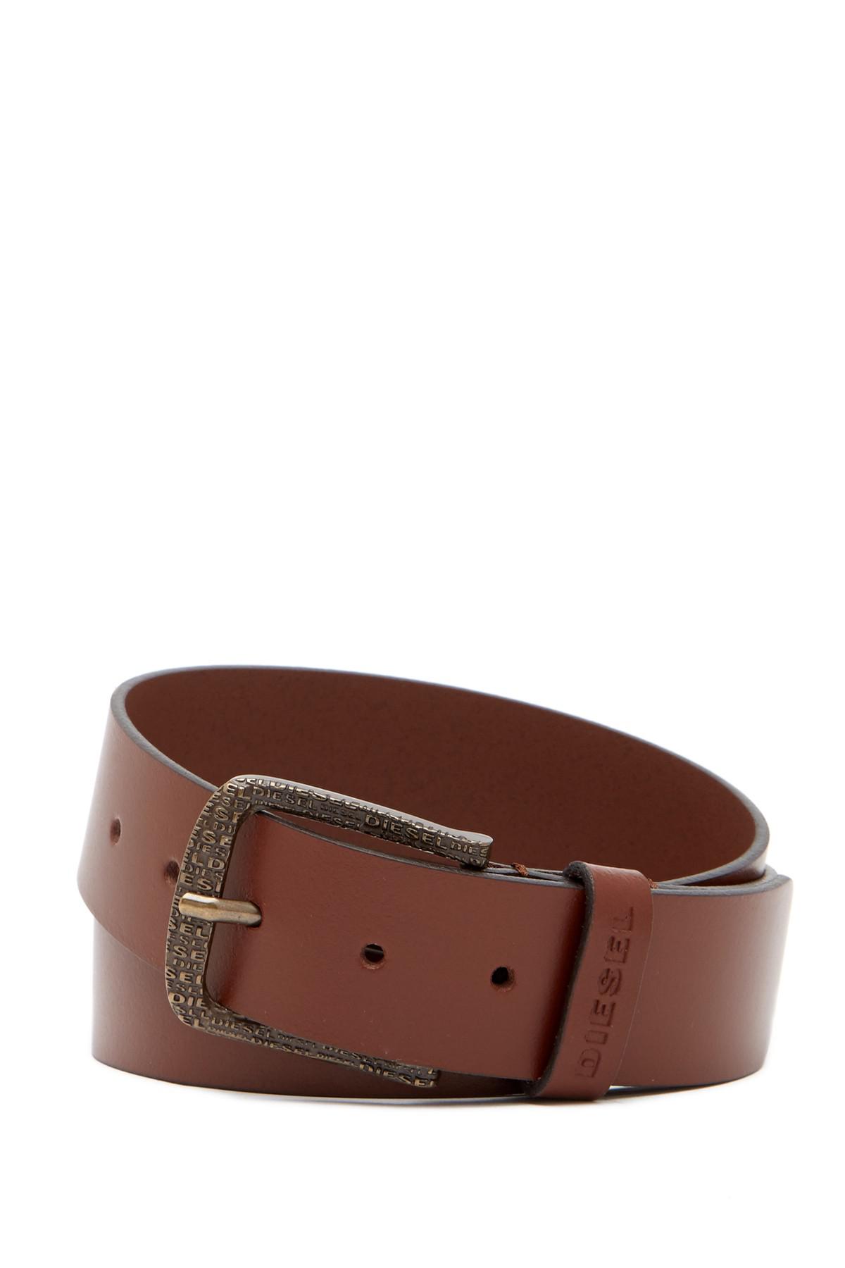 DIESEL Leather Belt in Vintage/wa (Brown) for Men - Lyst