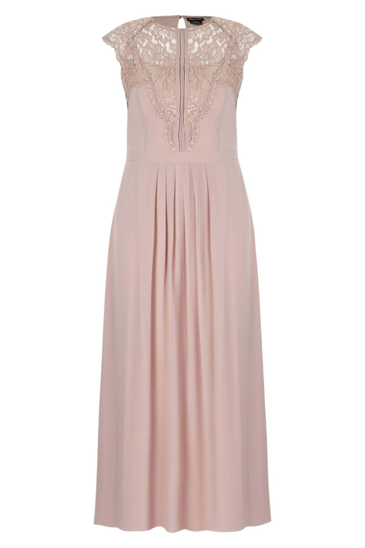 lace bodice maxi dress