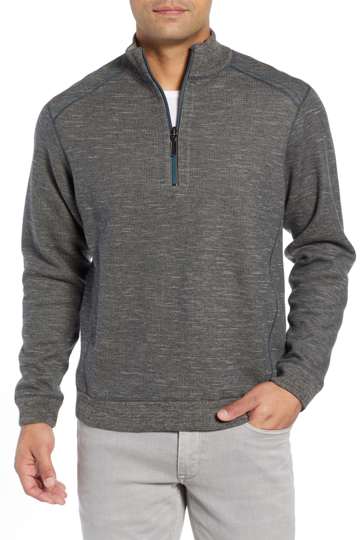 tommy bahama quarter zip sweater