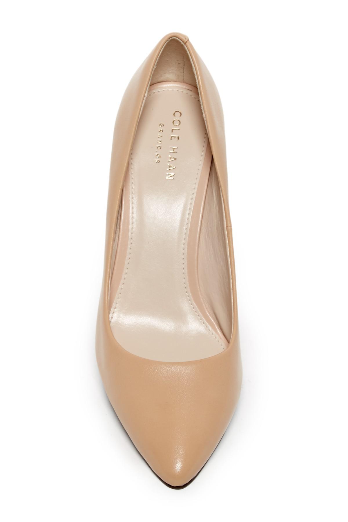 cole haan quincy leather heel