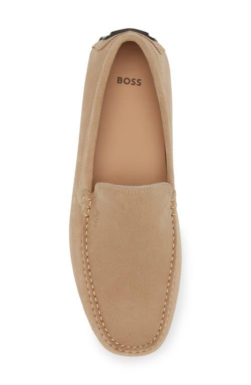 BOSS Men\'s Grady Driving Loafer Suede Slip-On Loafers BOSS Grady Driving Loafer in Natural for Men | Lyst main image 4