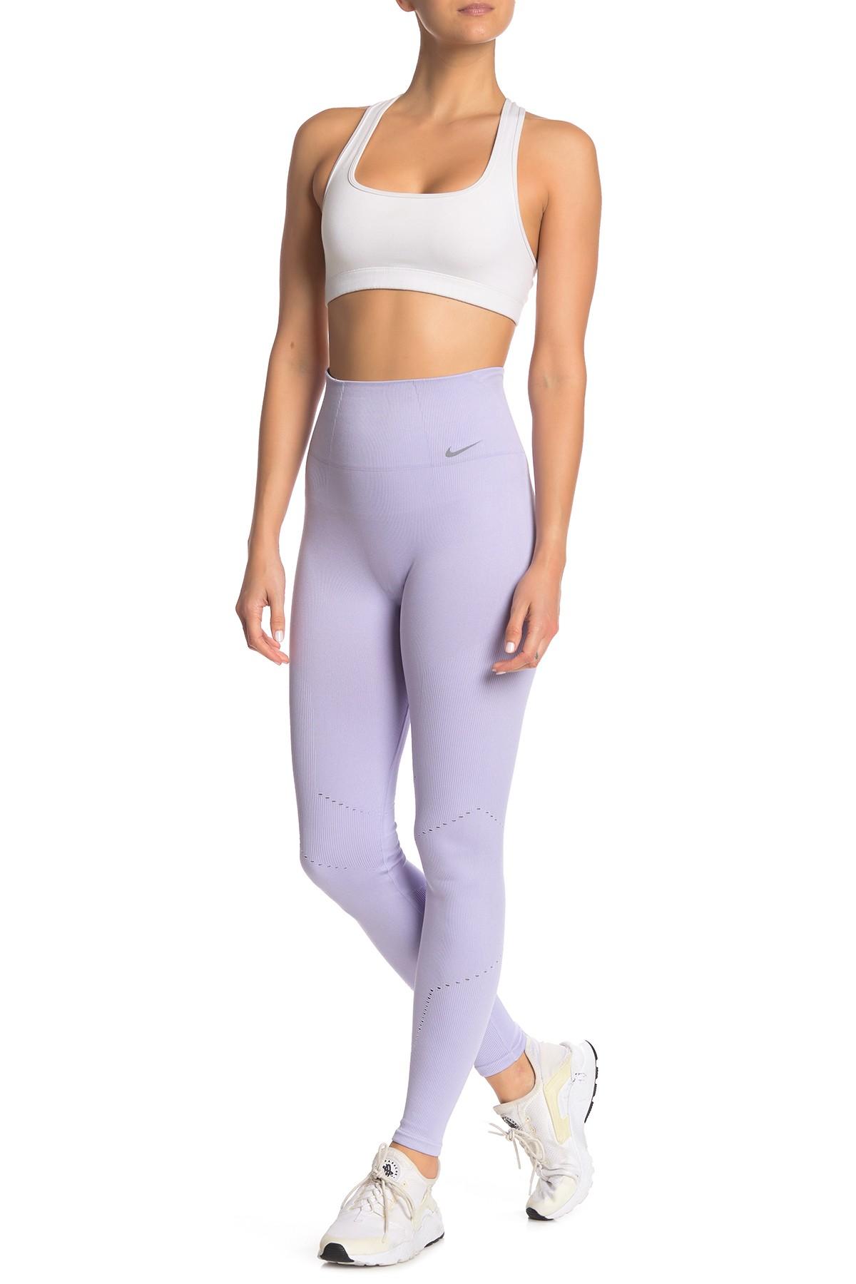 Nike Nike Yoga Dri-fit Power Seamless leggings With Small Logo in Purple