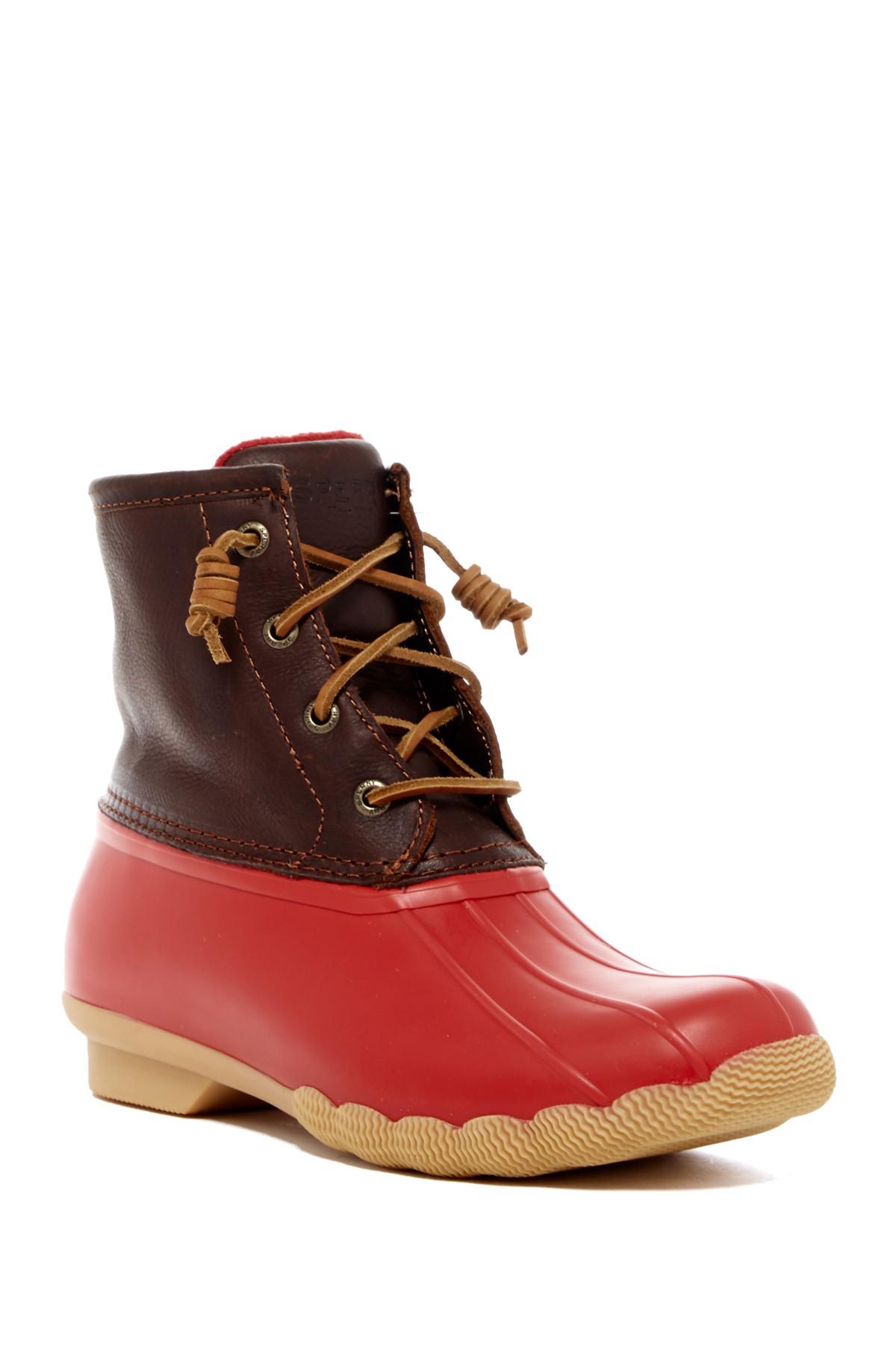 buy \u003e red duck boots sperry, Up to 66% OFF