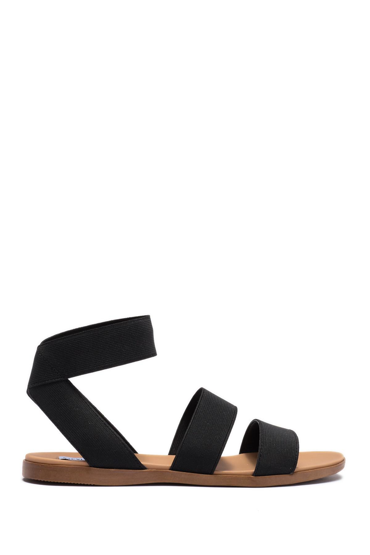 Steve Madden Haiti Ankle Strap Sandal in Black | Lyst