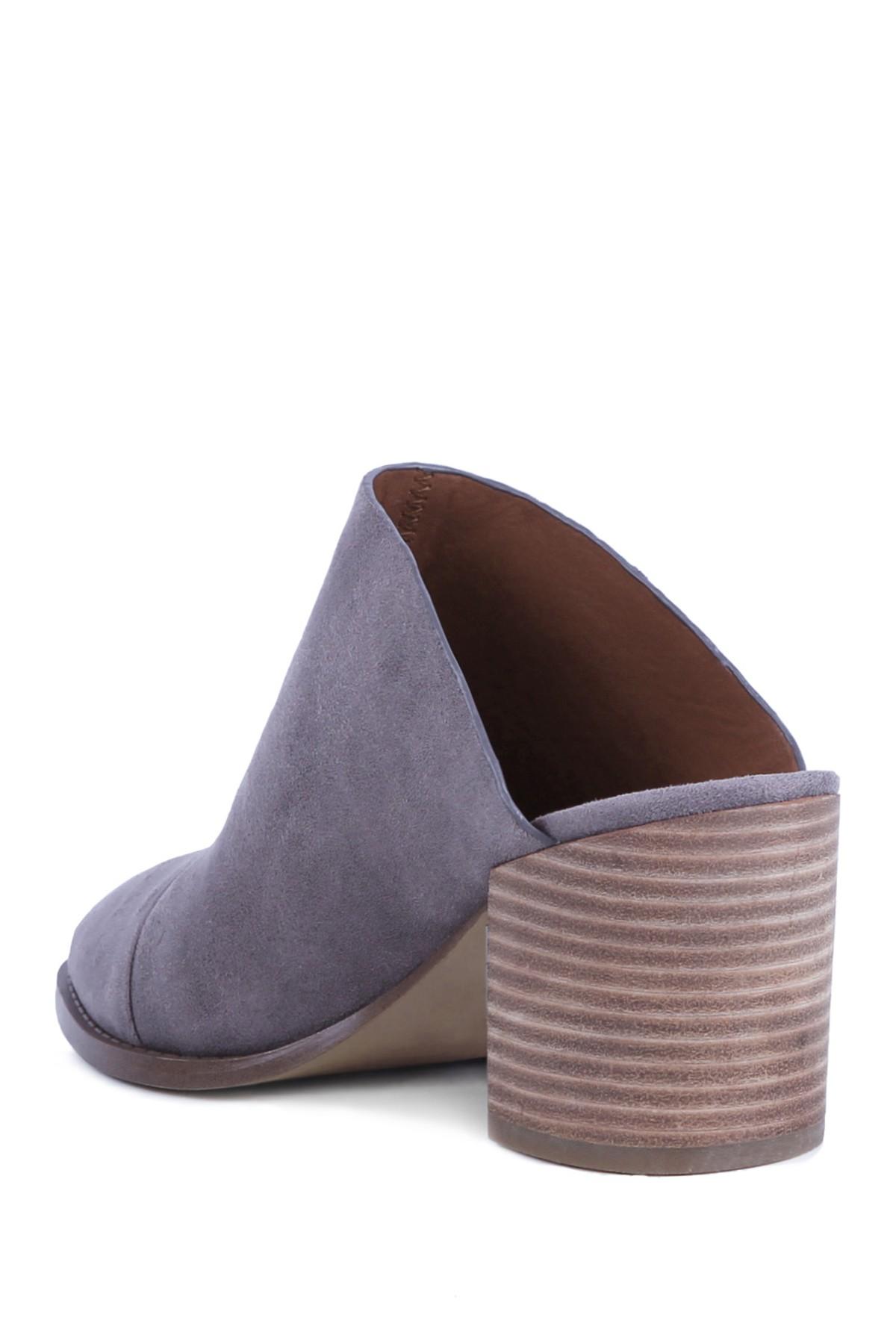 report tisha block heel mule