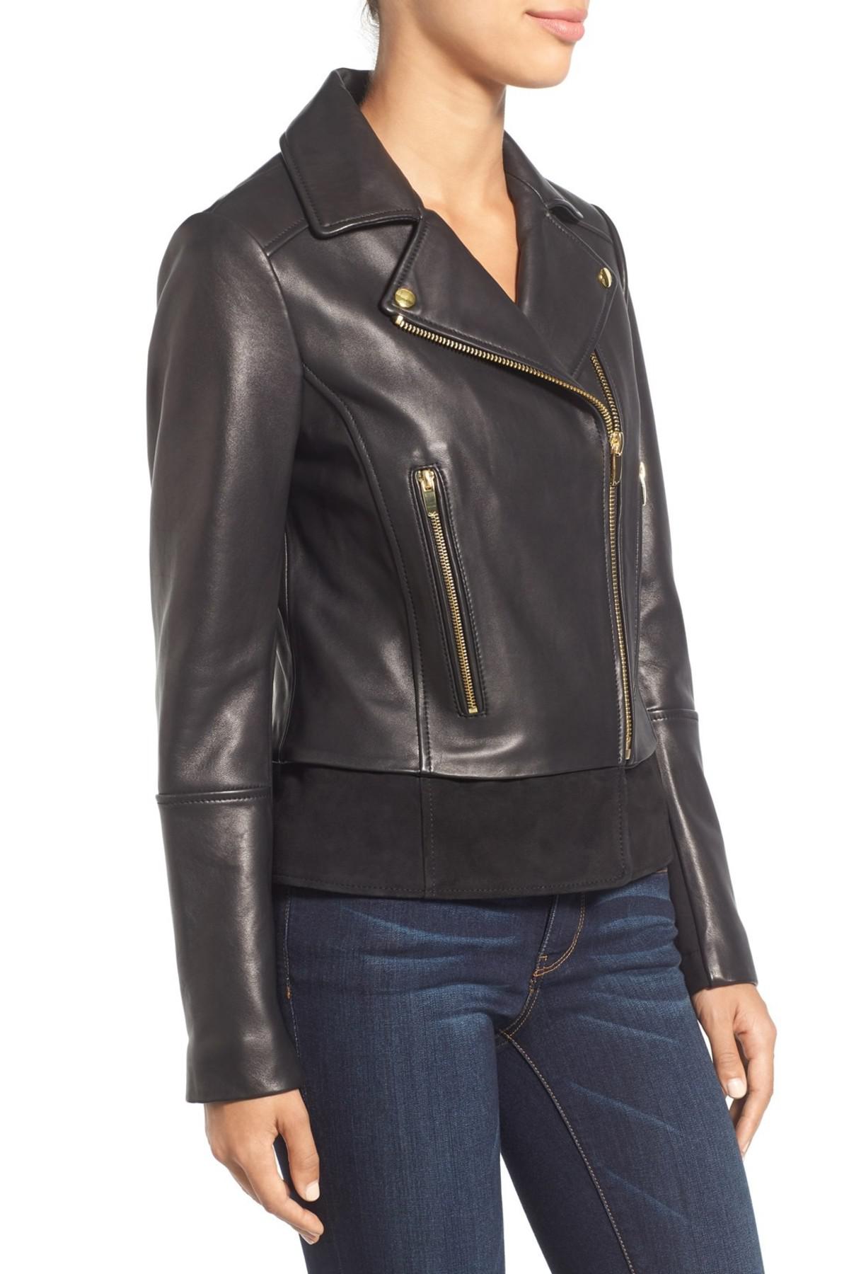 via spiga leather jacket