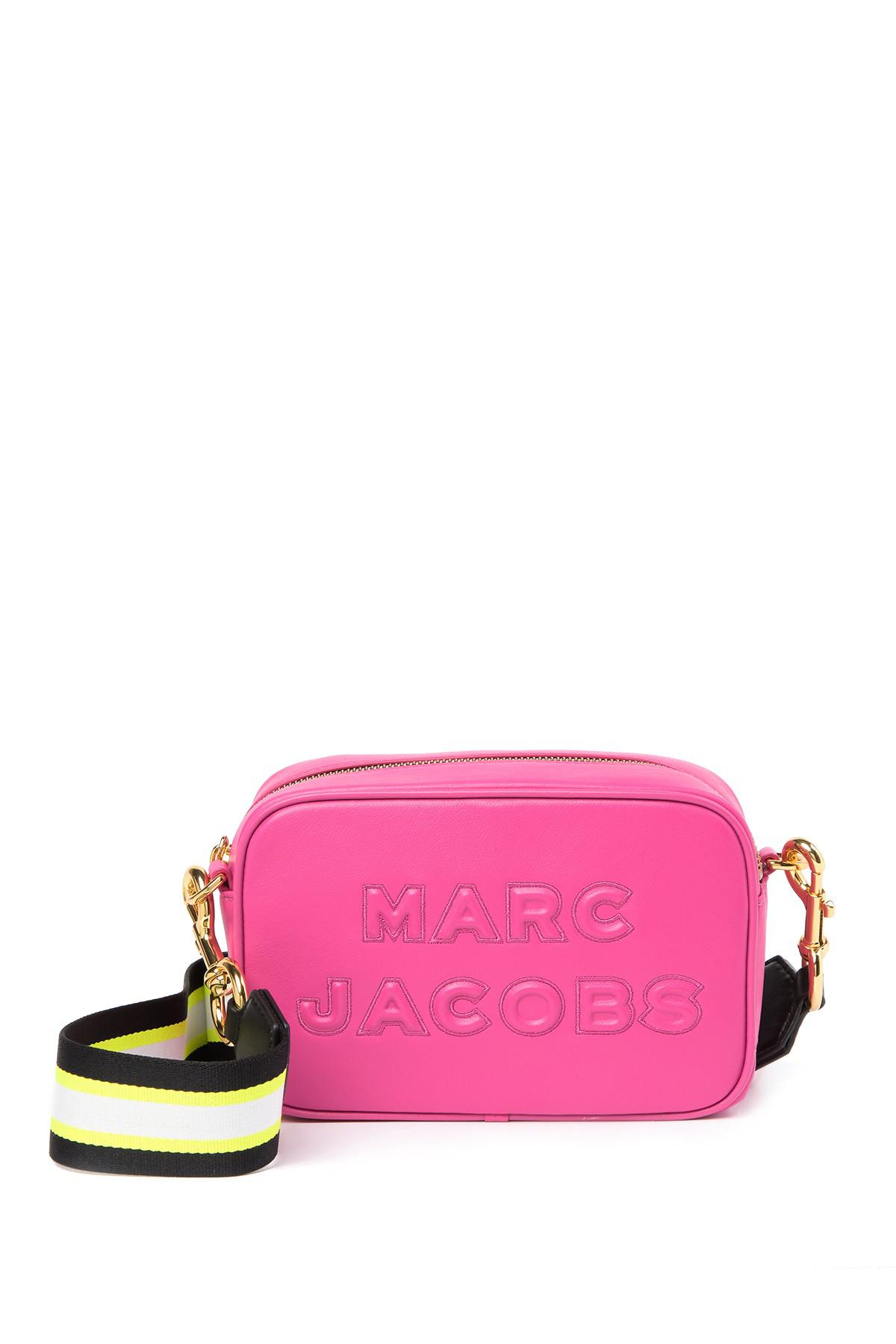 Marc Jacobs Flash Leather Crossbody Bag in Pink | Lyst
